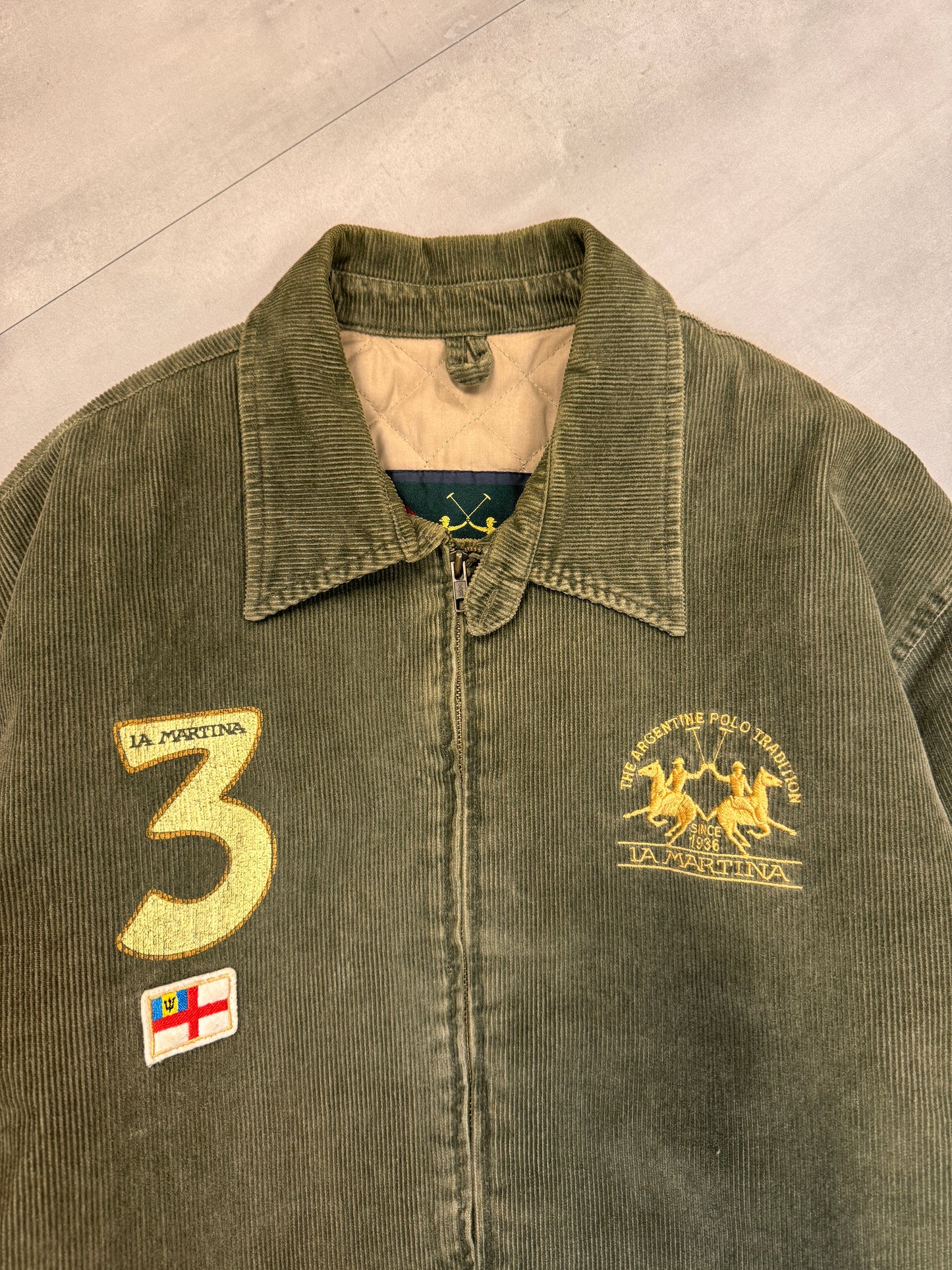 LA MARTINA GREEN CORDUROY JACKET - LARGE