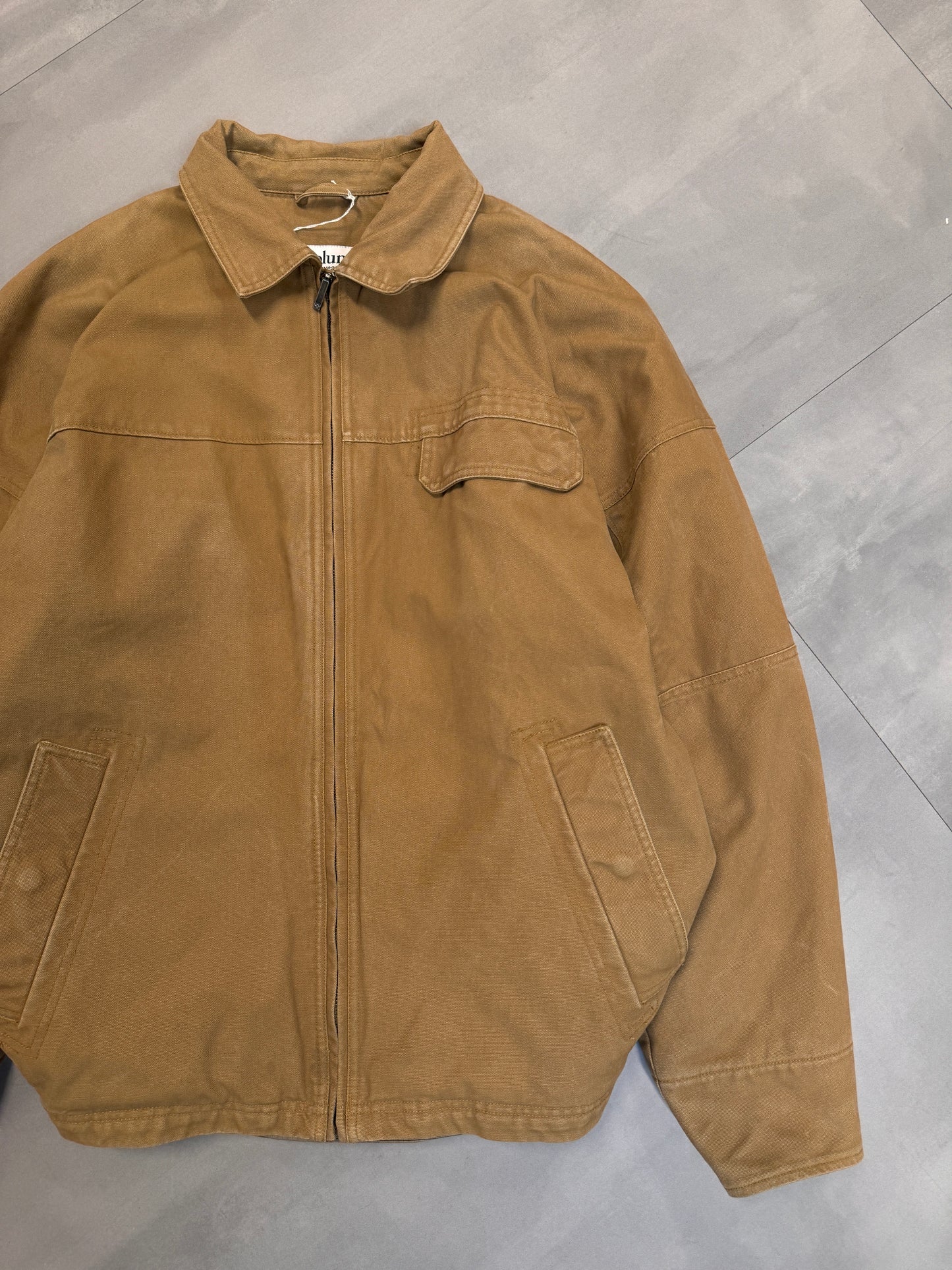COLUMBIA TAN TRUCKER JACKET - LARGE/XLARGE