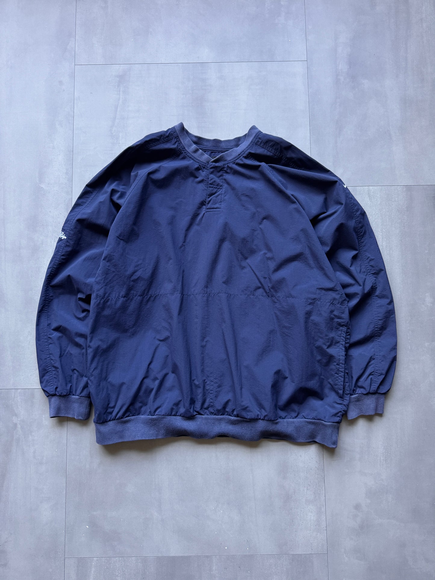 VINTAGE NIKE GOLF NAVY WINDBREAKER - XL