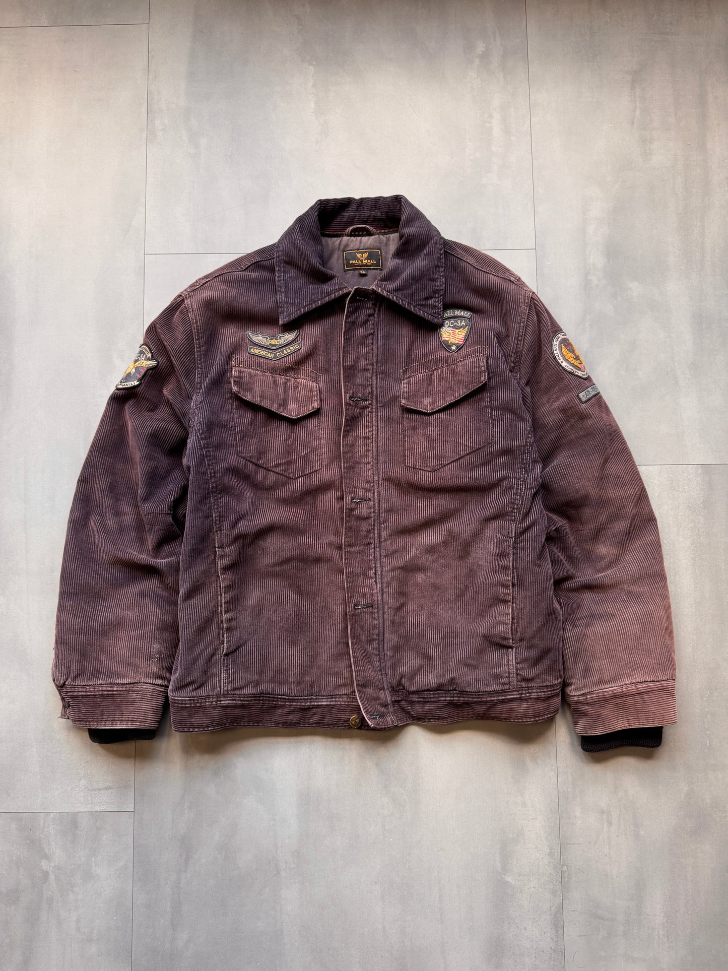 VINTAGE PALL MALL BROWN CORDUROY JACKET - XLARGE