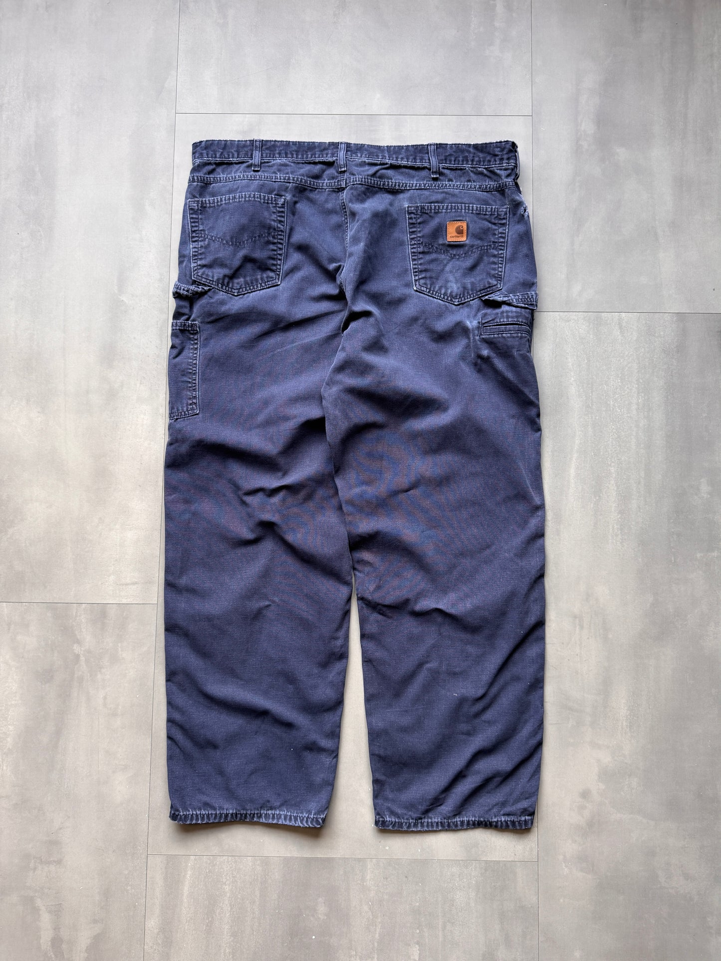 VINTAGE CARHARTT FADED NAVY PANTS - 34