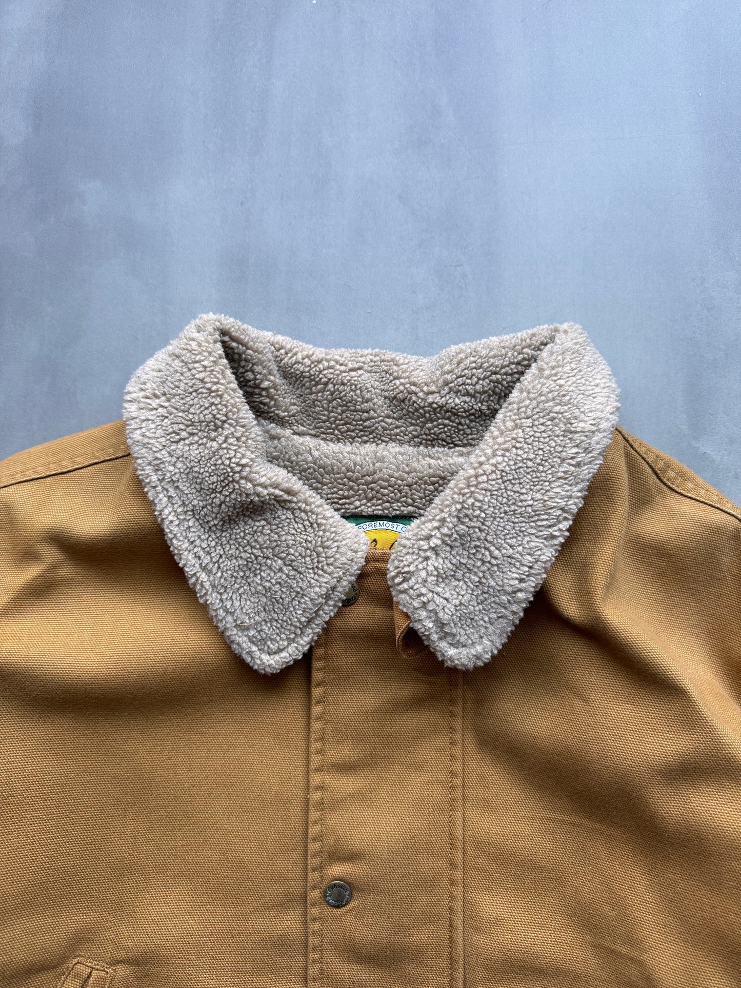 VINTAGE CABELA'S TAN SHERPA LINED ARCTIC JACKET - XXL