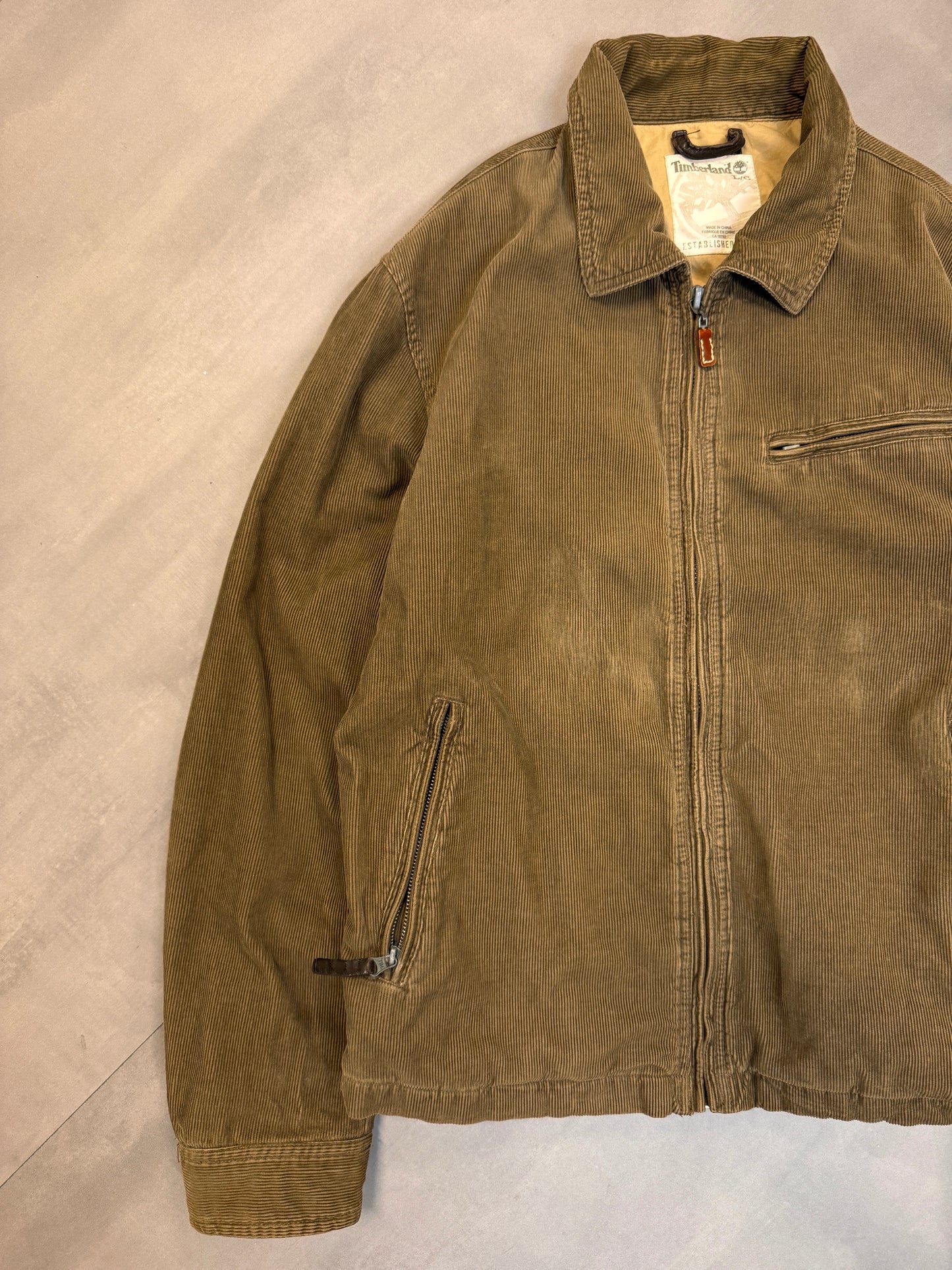 TIMBERLAND CORDUROY TRUCKER JACKET - LARGE
