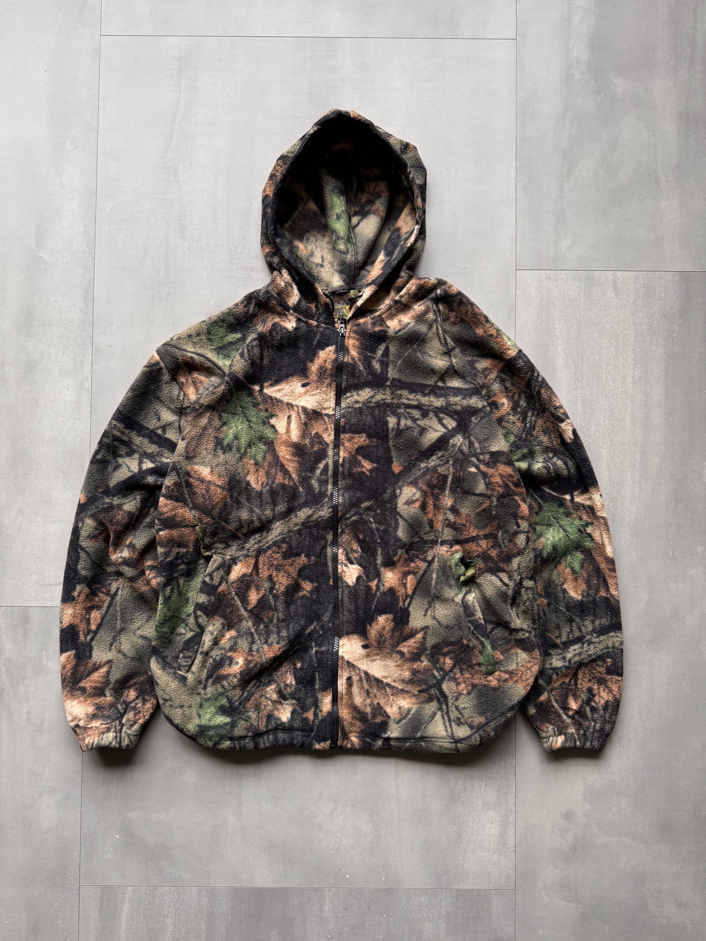 REALTREE TRAIL CREST FLEECE ZIP UP HOODIE - MEDIUM