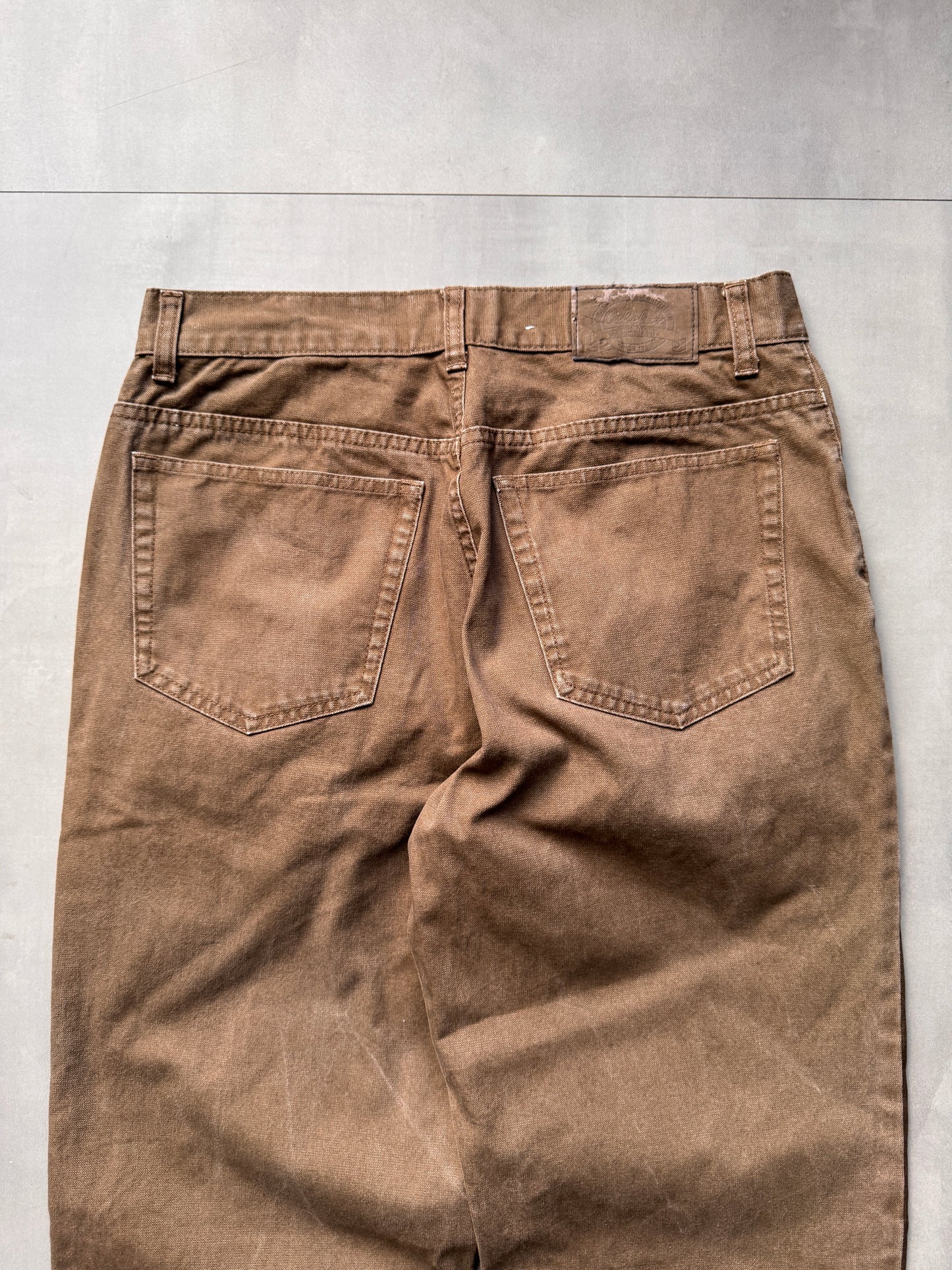 VINTAGE CABELA'S BROWN HIKE PANTS - 30