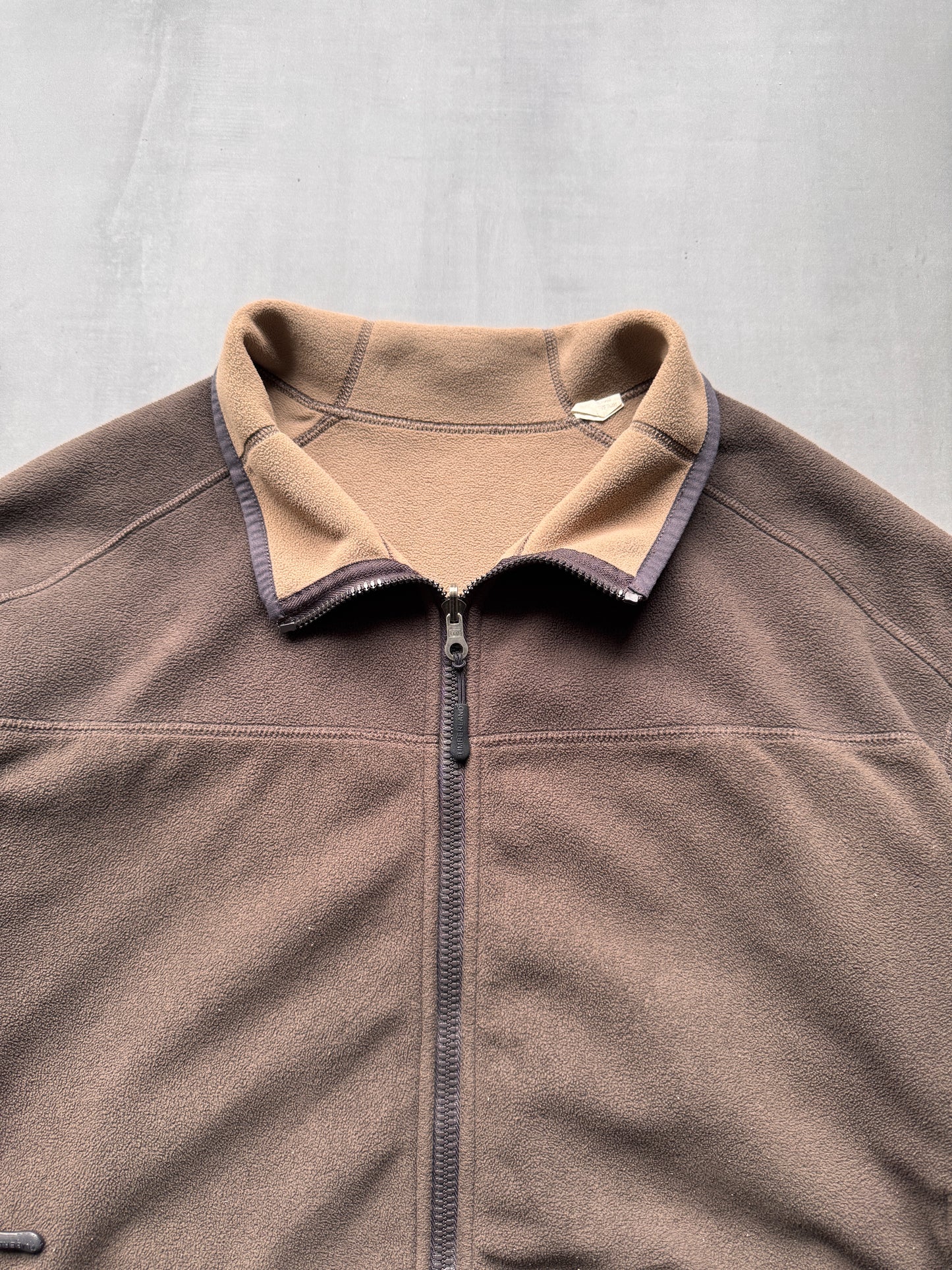 TIMBERLAND BROWN FLEECE - LARGE