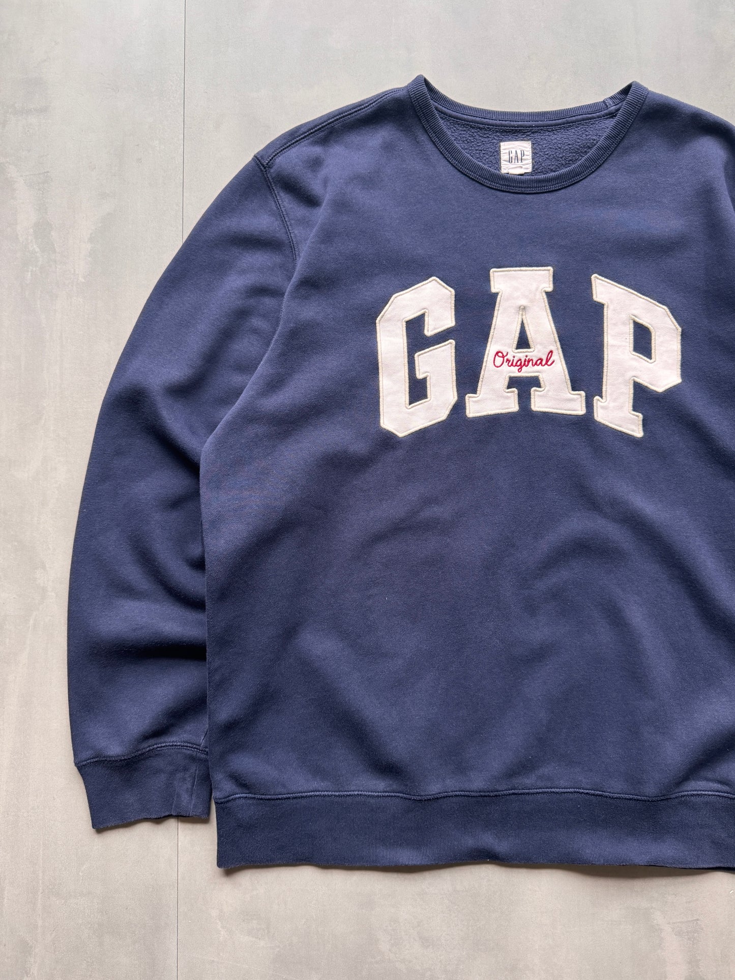 VINTAGE GAP NAVY LONGSLEEVE - L