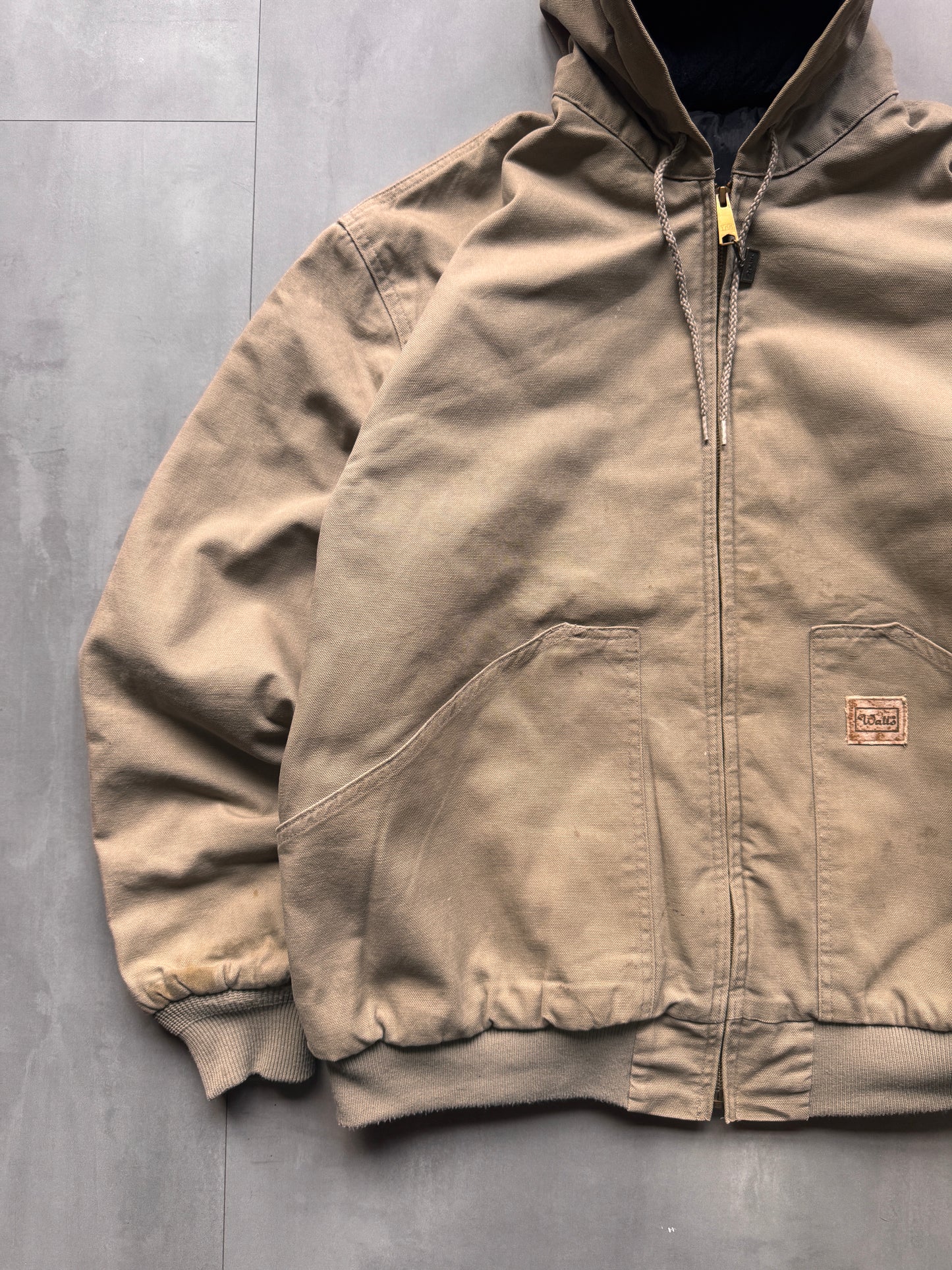 VINTAGE WALLS FADED GREY ACTIVE JACKET - XL