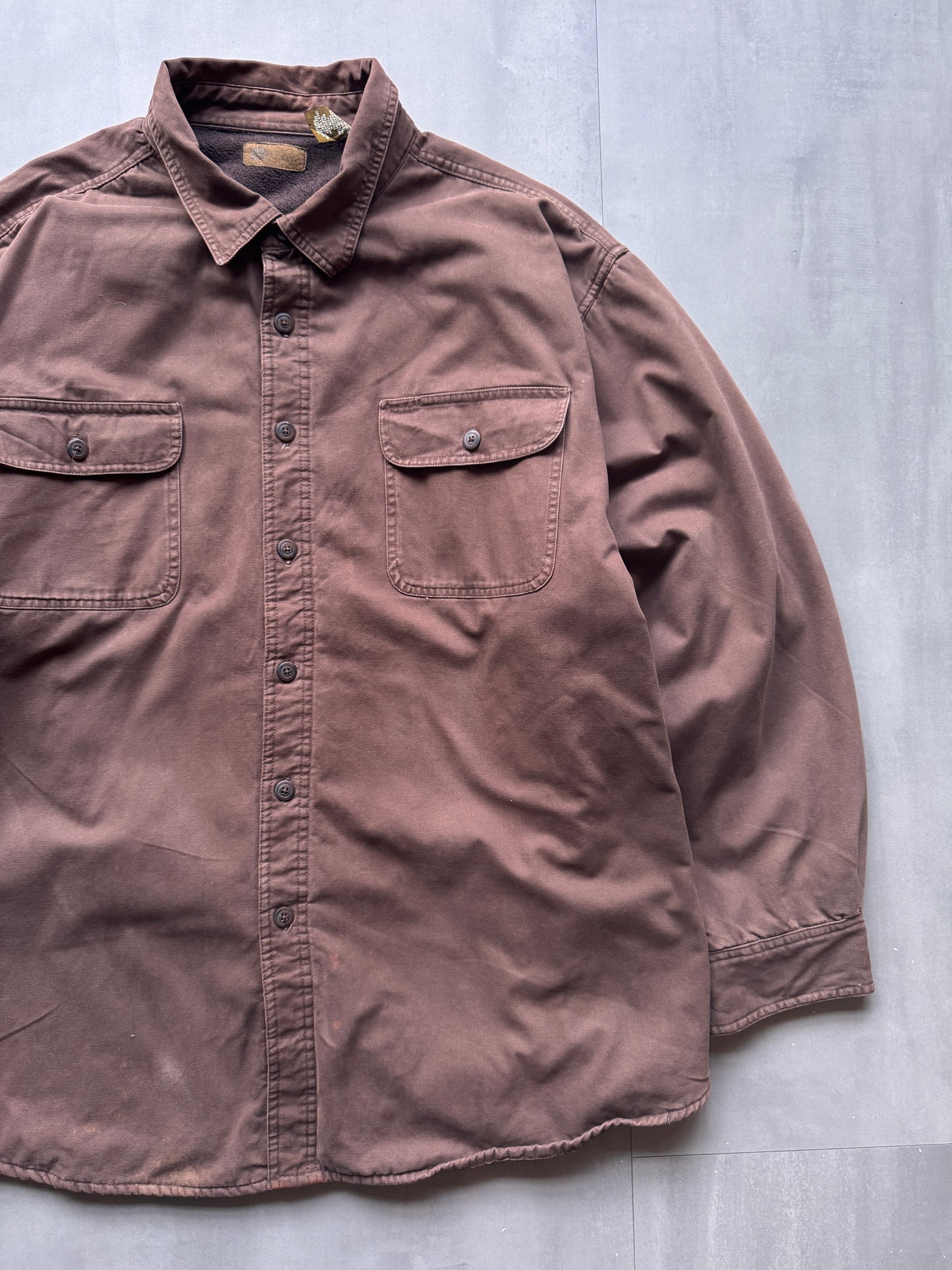 VINTAGE BROWN LINED WORKWEAR JACKET - XXL