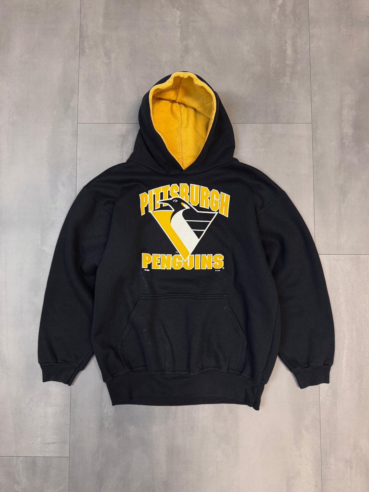 NHL PITTSBURGH PENGUINS BLACK HOODIE - SMALL