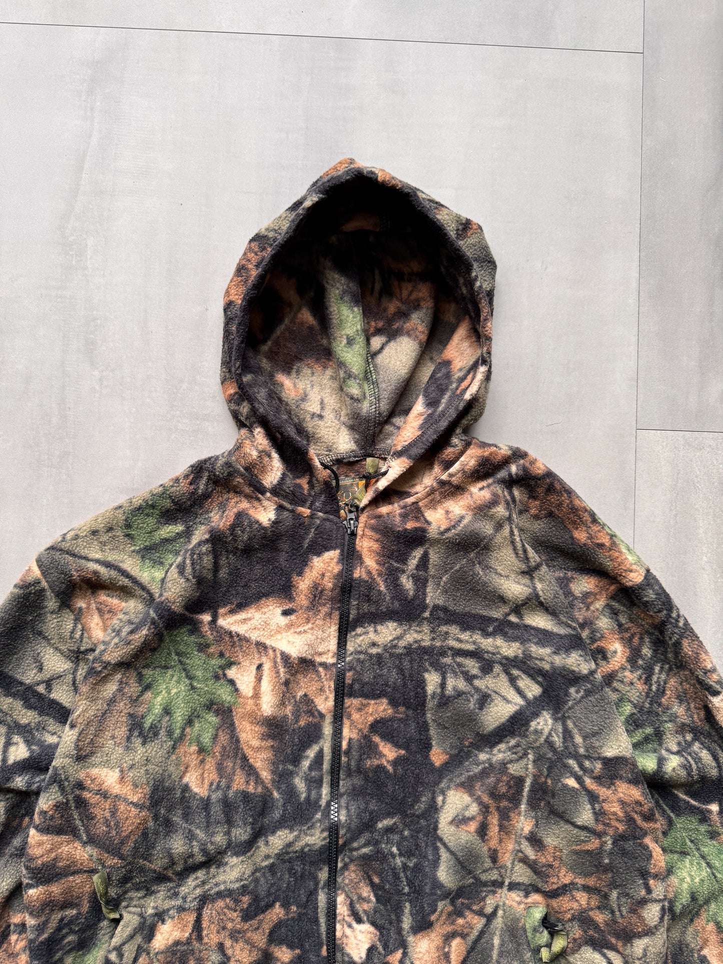 REALTREE TRAIL CREST FLEECE ZIP UP HOODIE - MEDIUM