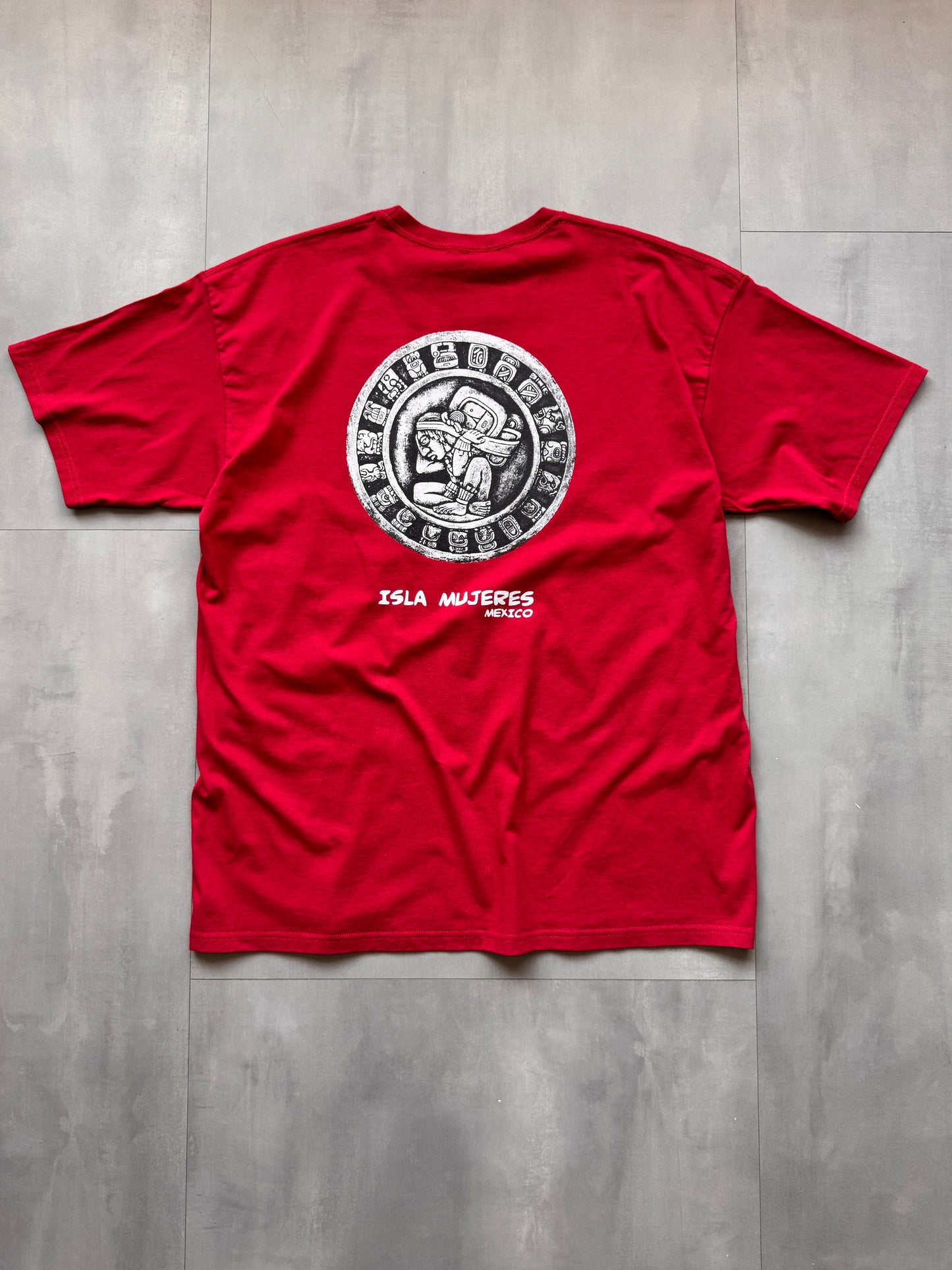 VINTAGE LOS MUERTOS RED TEE - XXL