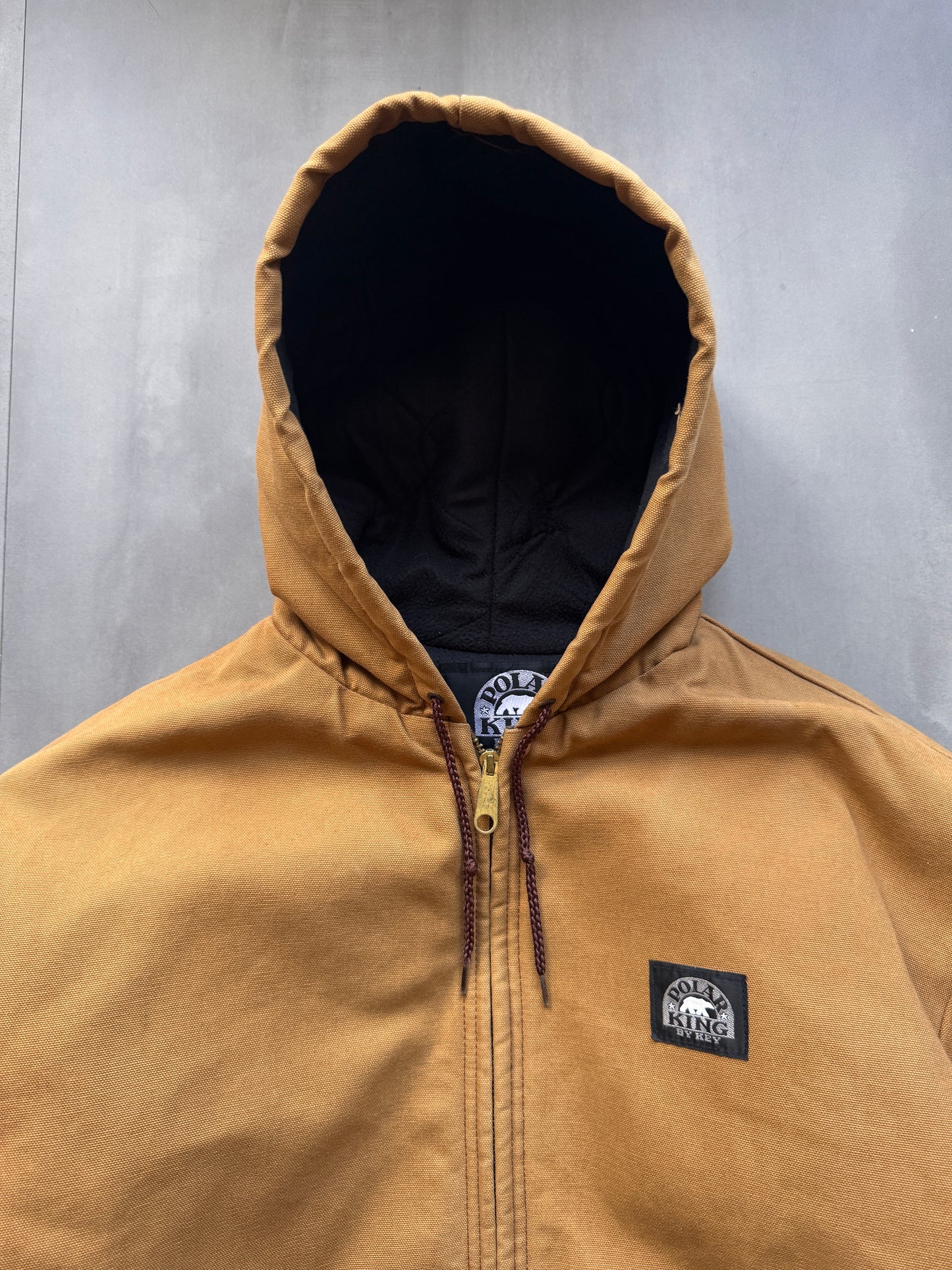 VINTAGE POLAR KING TAN ACTIVE JACKET - XL