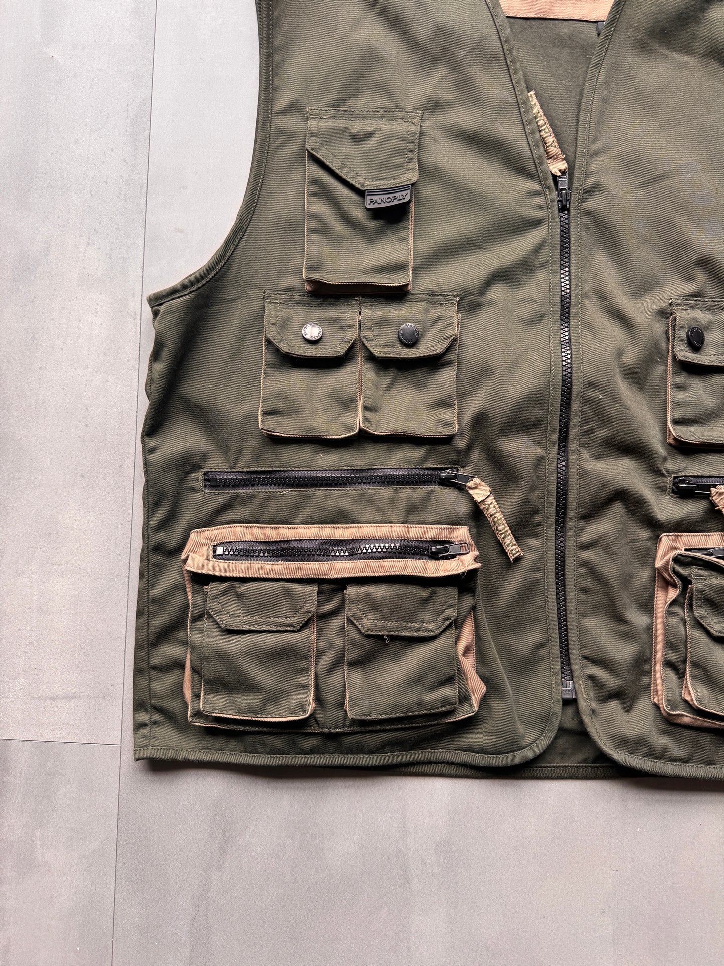 PANOPLY GREEN FISHERMEN GILET - LARGE