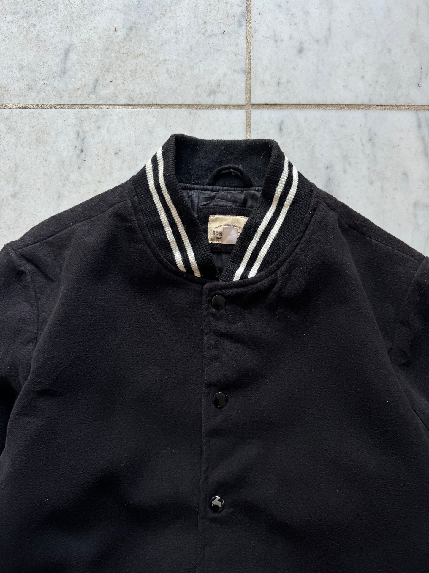 BASEBALL BLACK VARSITY JACKET - XLARGE