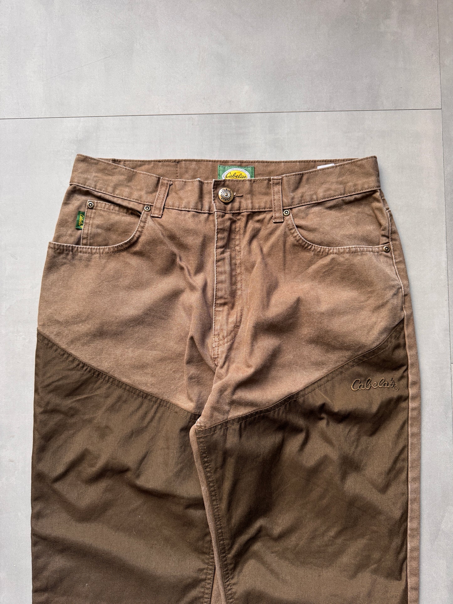 VINTAGE CABELA'S BROWN HIKE PANTS - 30