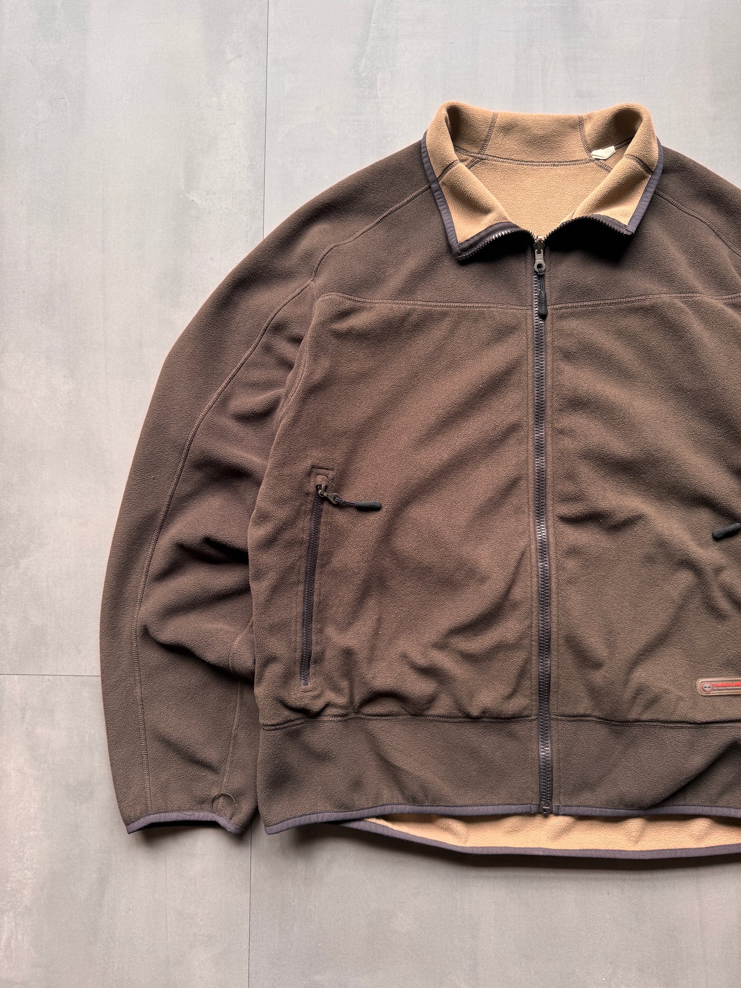 TIMBERLAND BROWN FLEECE - LARGE