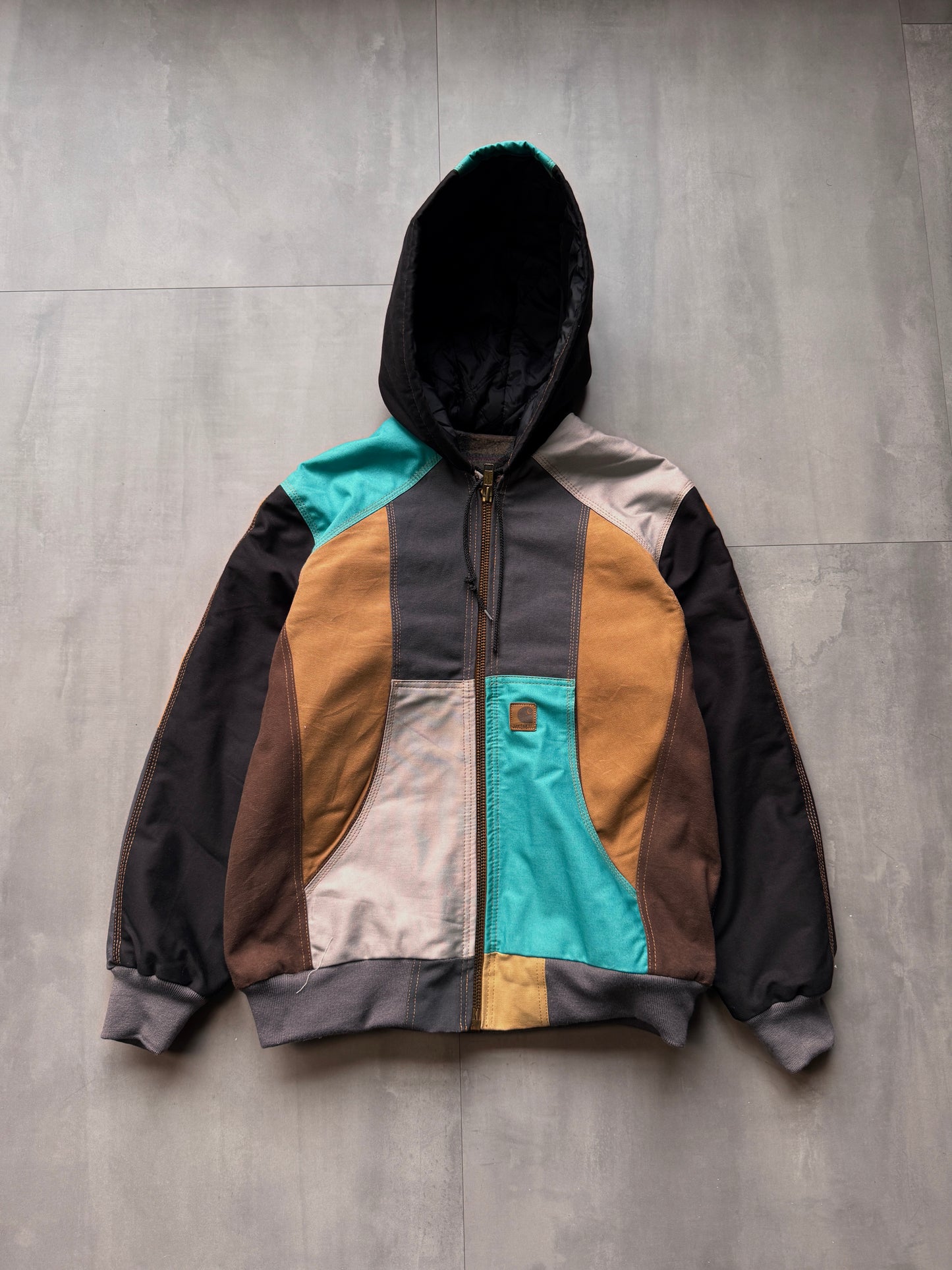 CARHARTT REWORKED COLORBLOCK ACTIVE JACKET - MEDIUM