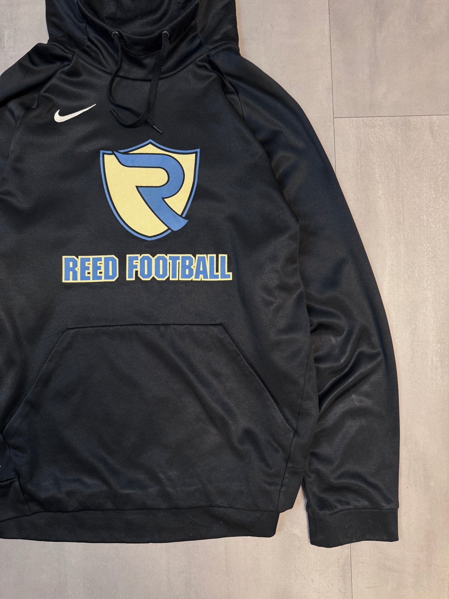 NIKE REED FOOTBALL BLACK HOODIE - LARGE