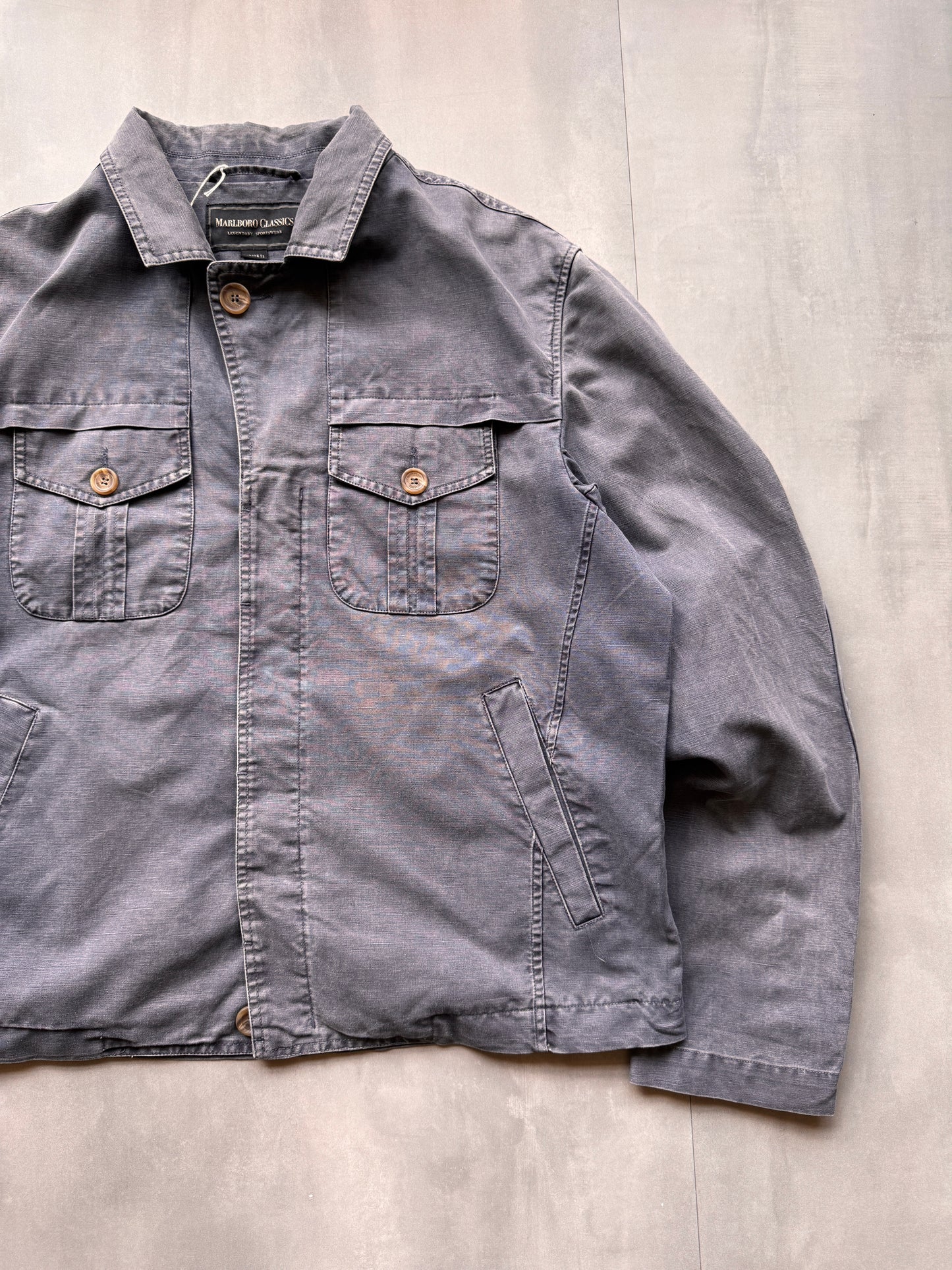 VINTAGE MARLBORO CLASSICS GREY JACKET - L