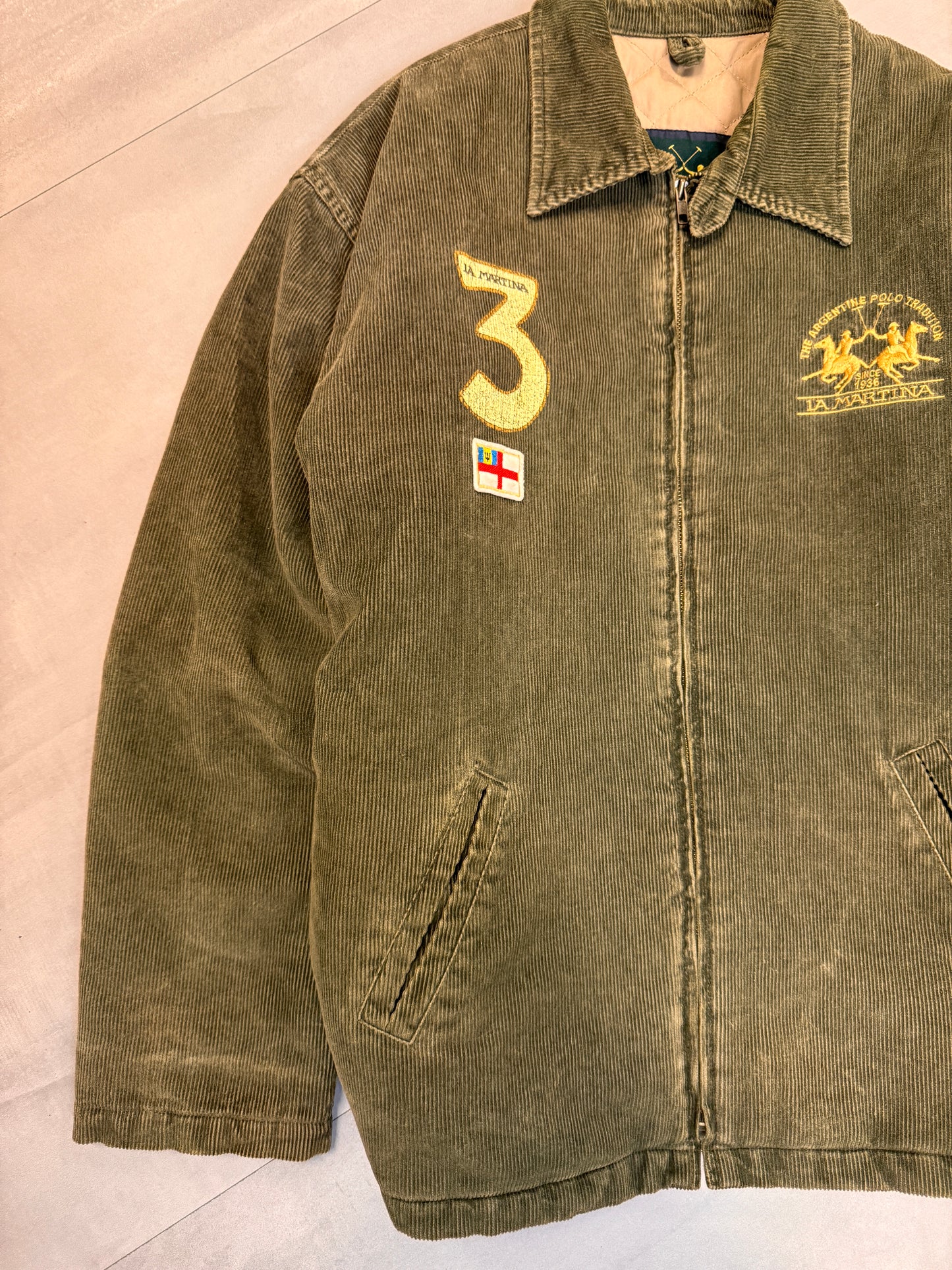 LA MARTINA GREEN CORDUROY JACKET - LARGE