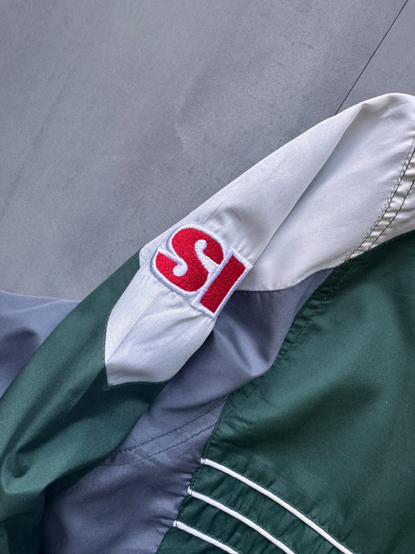VINTAGE NFL NEW YORK JETS TRACK JACKET - XL