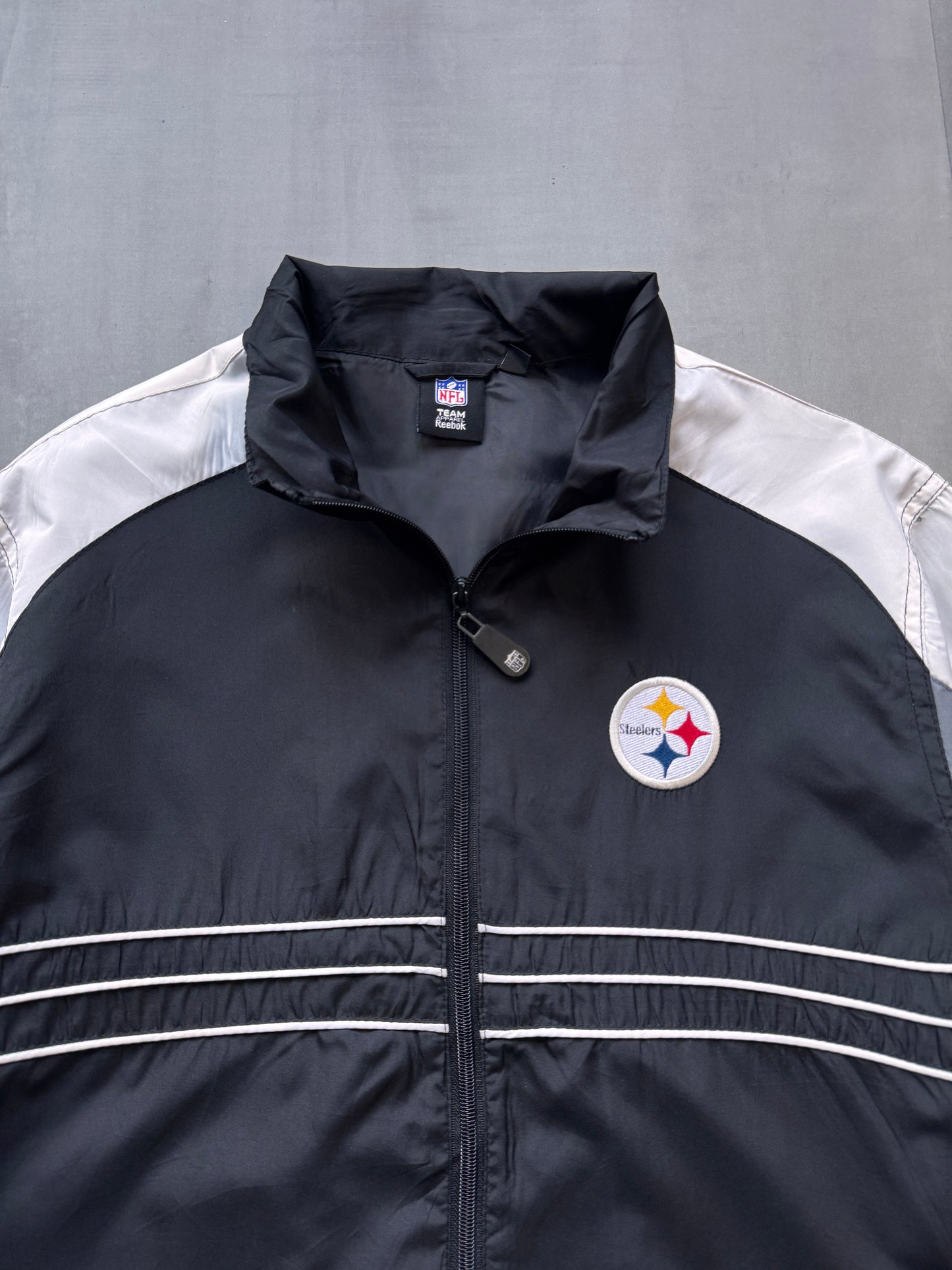 VINTAGE NFL PITTSBURGH STEELERS TRACK JACKET - L