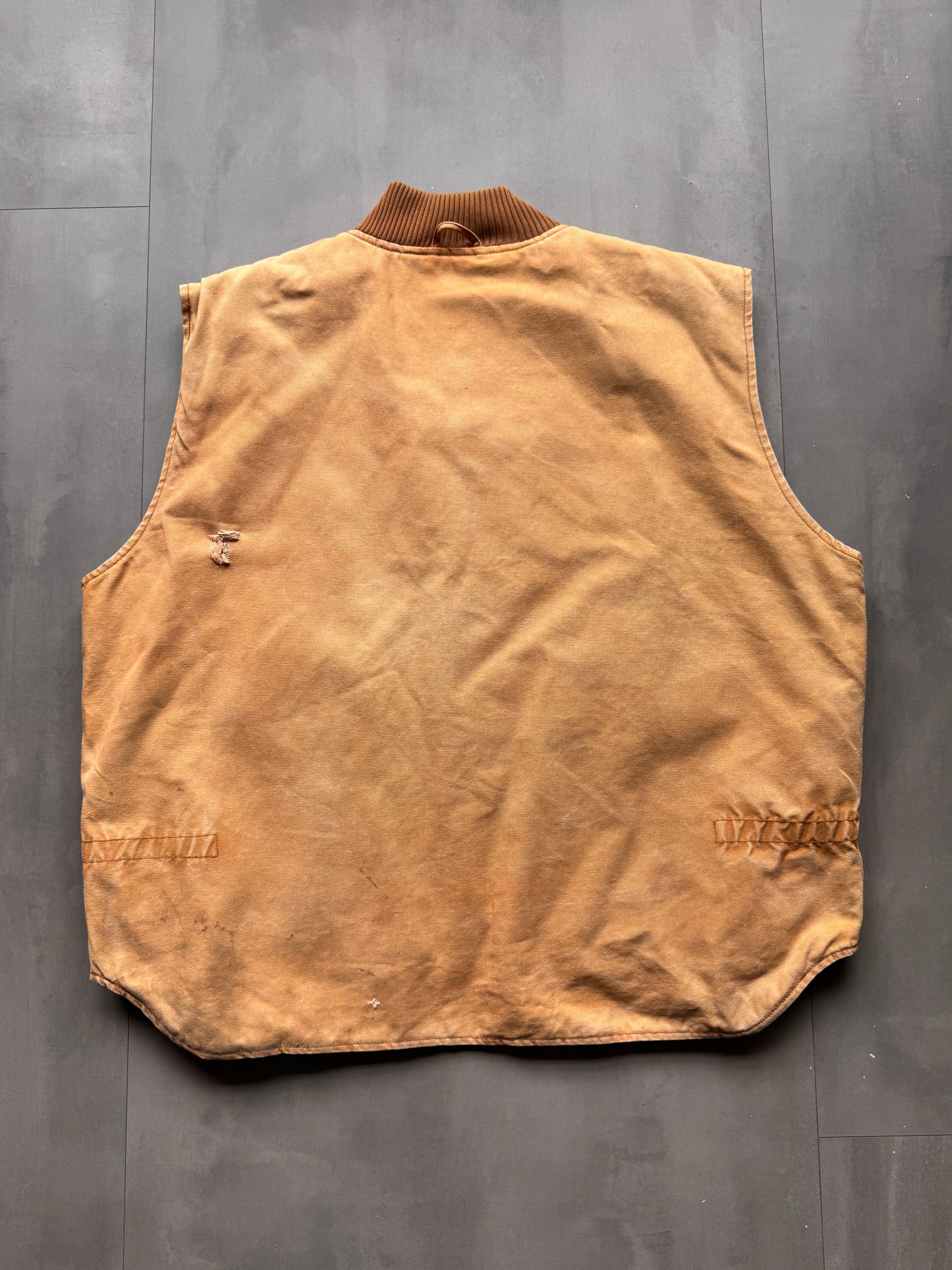 VINTAGE WALLS BLIZZARD PRUF TAN WORKWEAR GILET - XXL