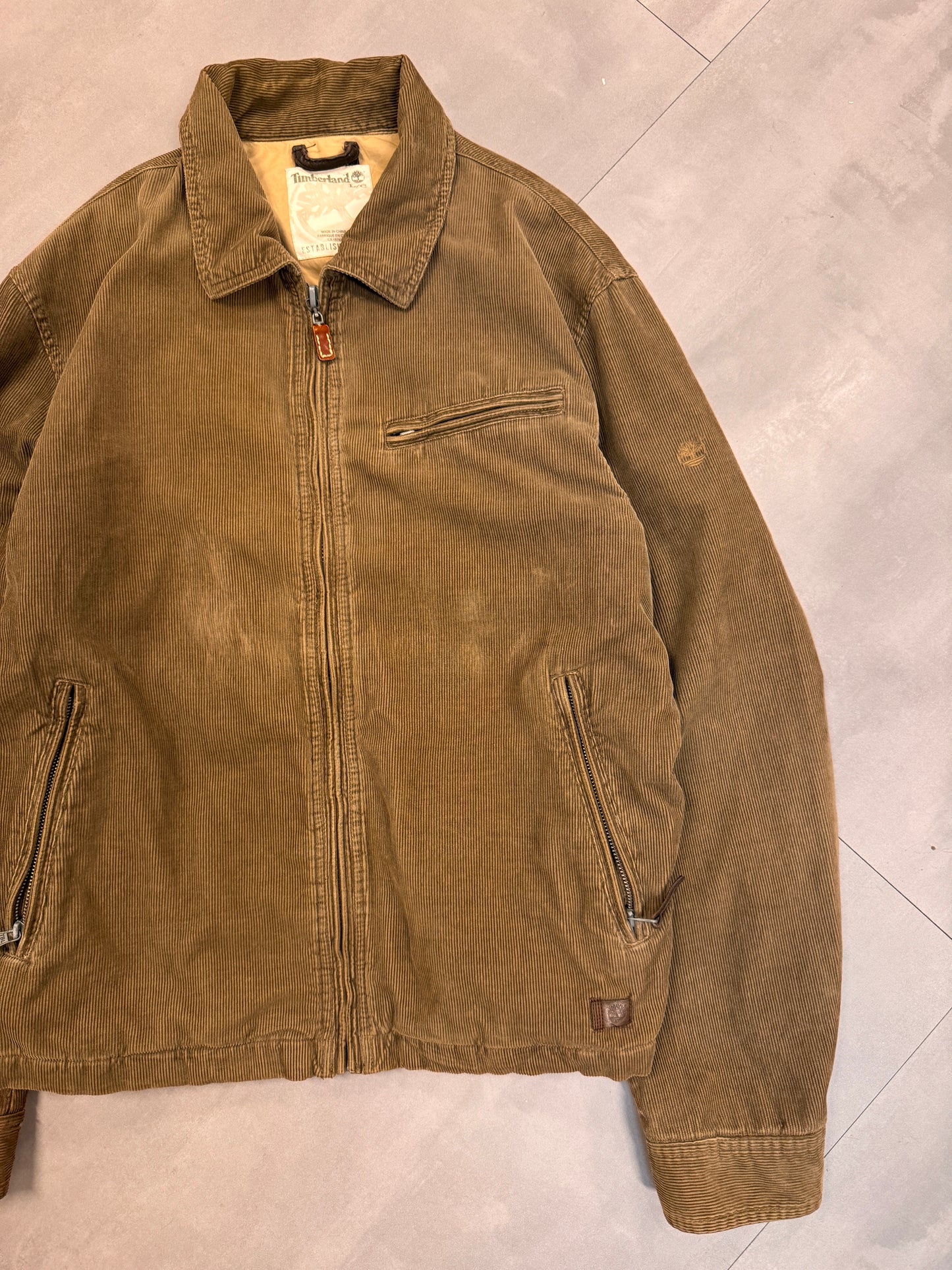 TIMBERLAND CORDUROY TRUCKER JACKET - LARGE