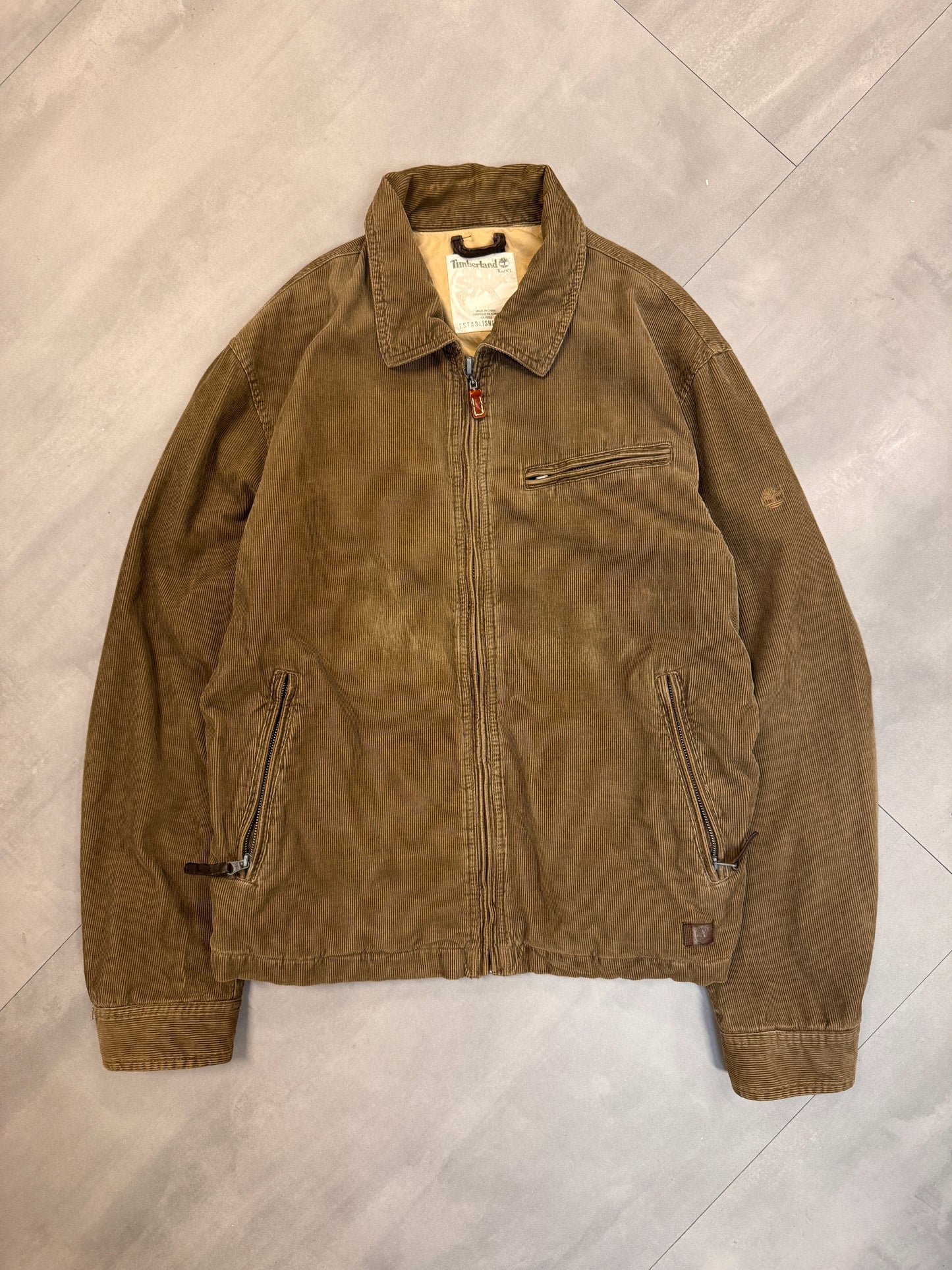 TIMBERLAND CORDUROY TRUCKER JACKET - LARGE
