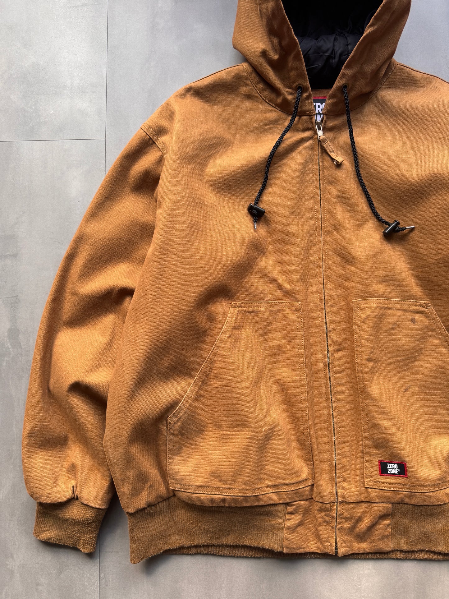 VINTAGE ZERO ZONE TAN ACTIVE JACKET - XL