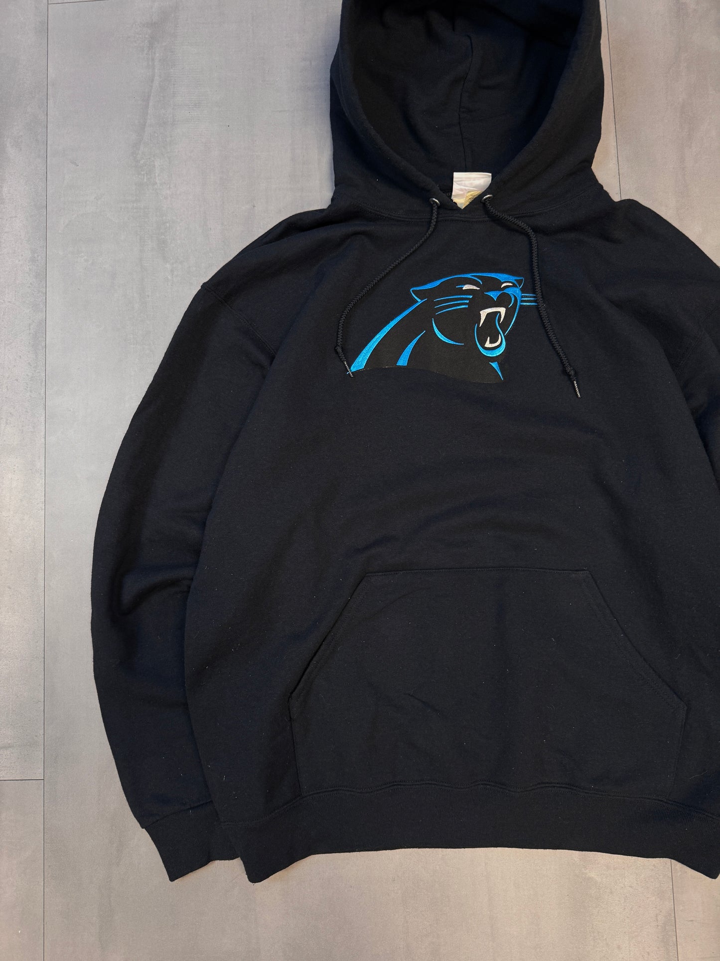 NFL CAROLINA PANTHERS BLACK HOODIE - LARGE