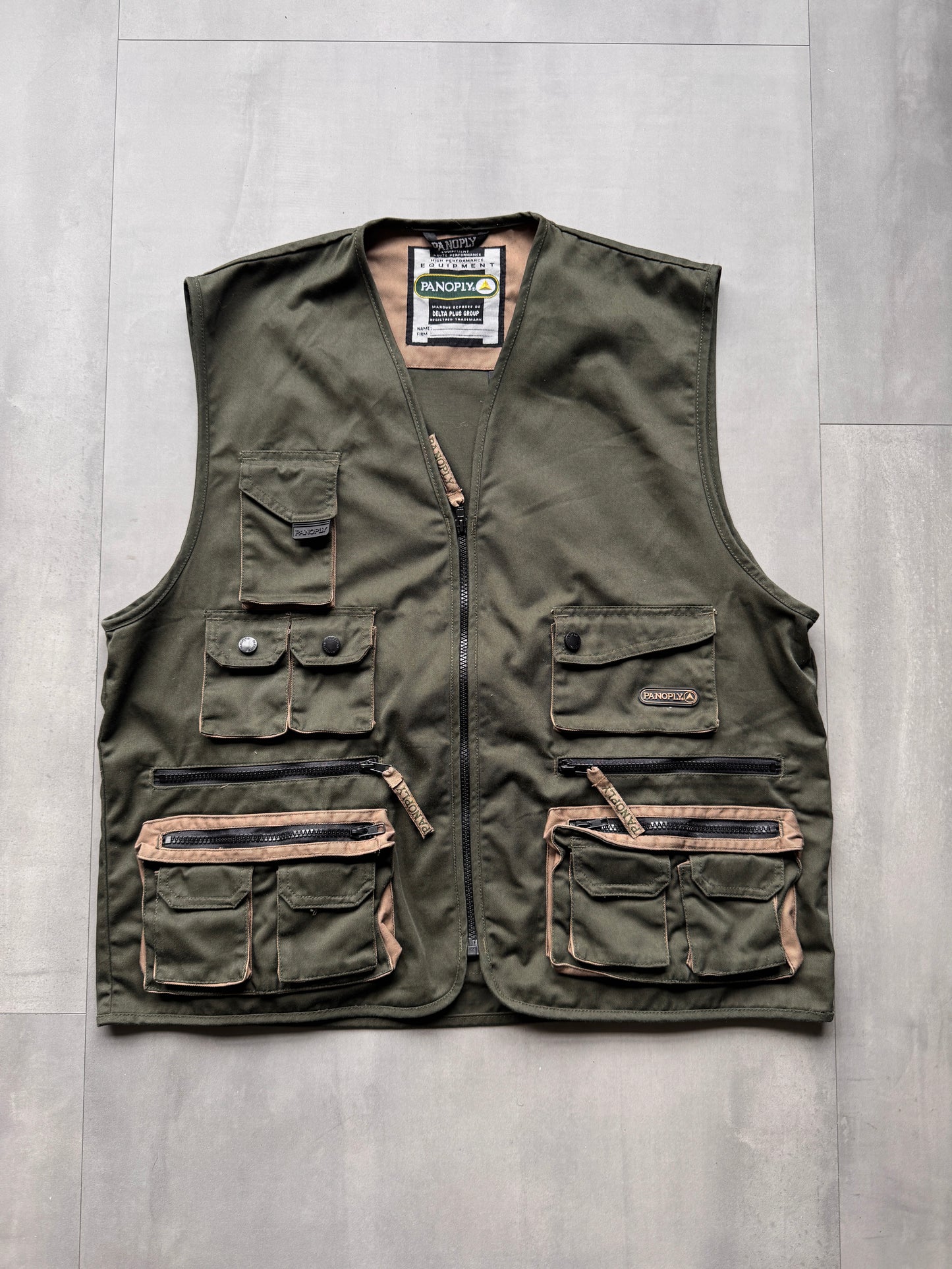 PANOPLY GREEN FISHERMEN GILET - LARGE