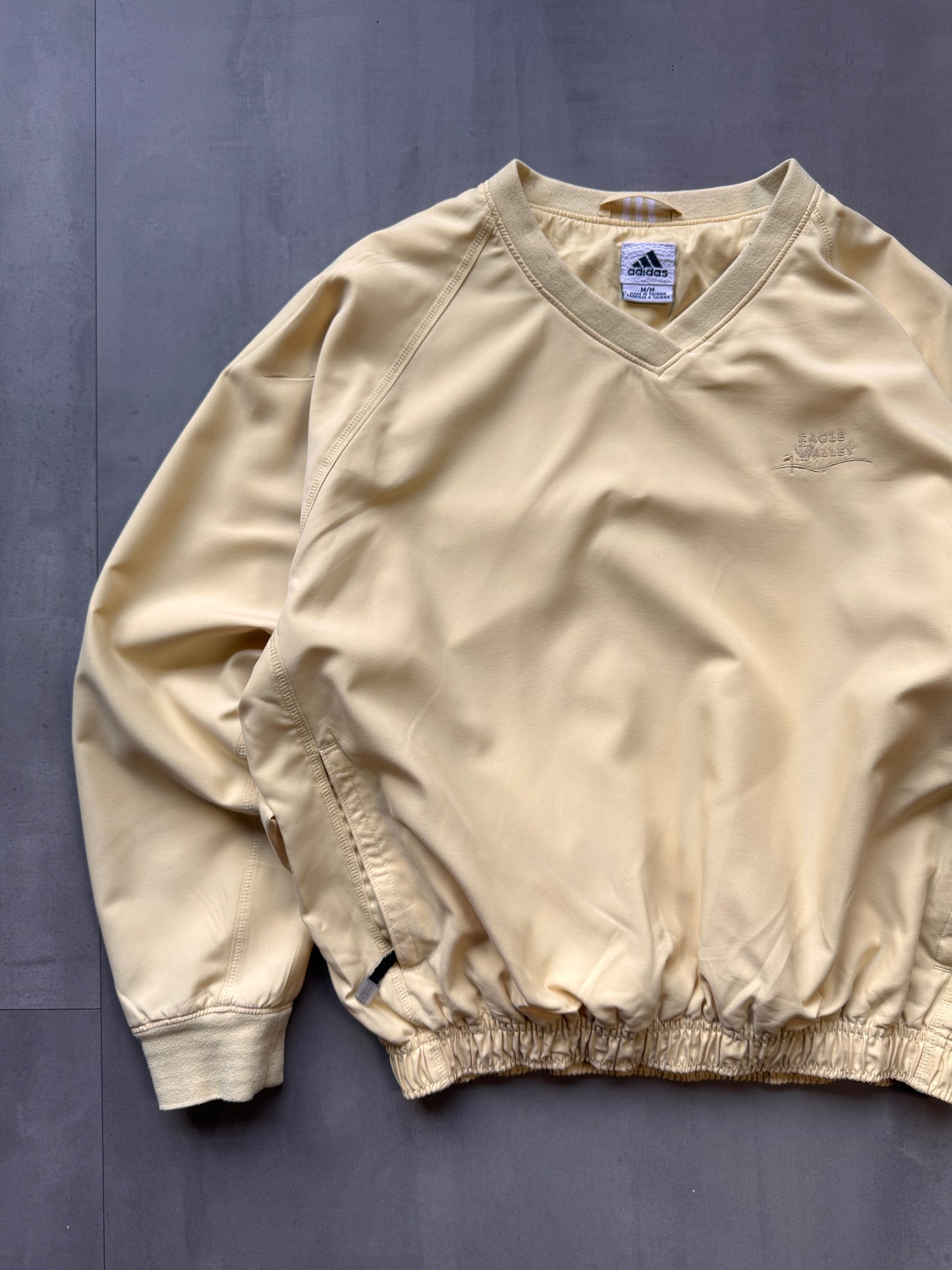 VINTAGE ADIDAS YELLOW WINDBREAKER - M