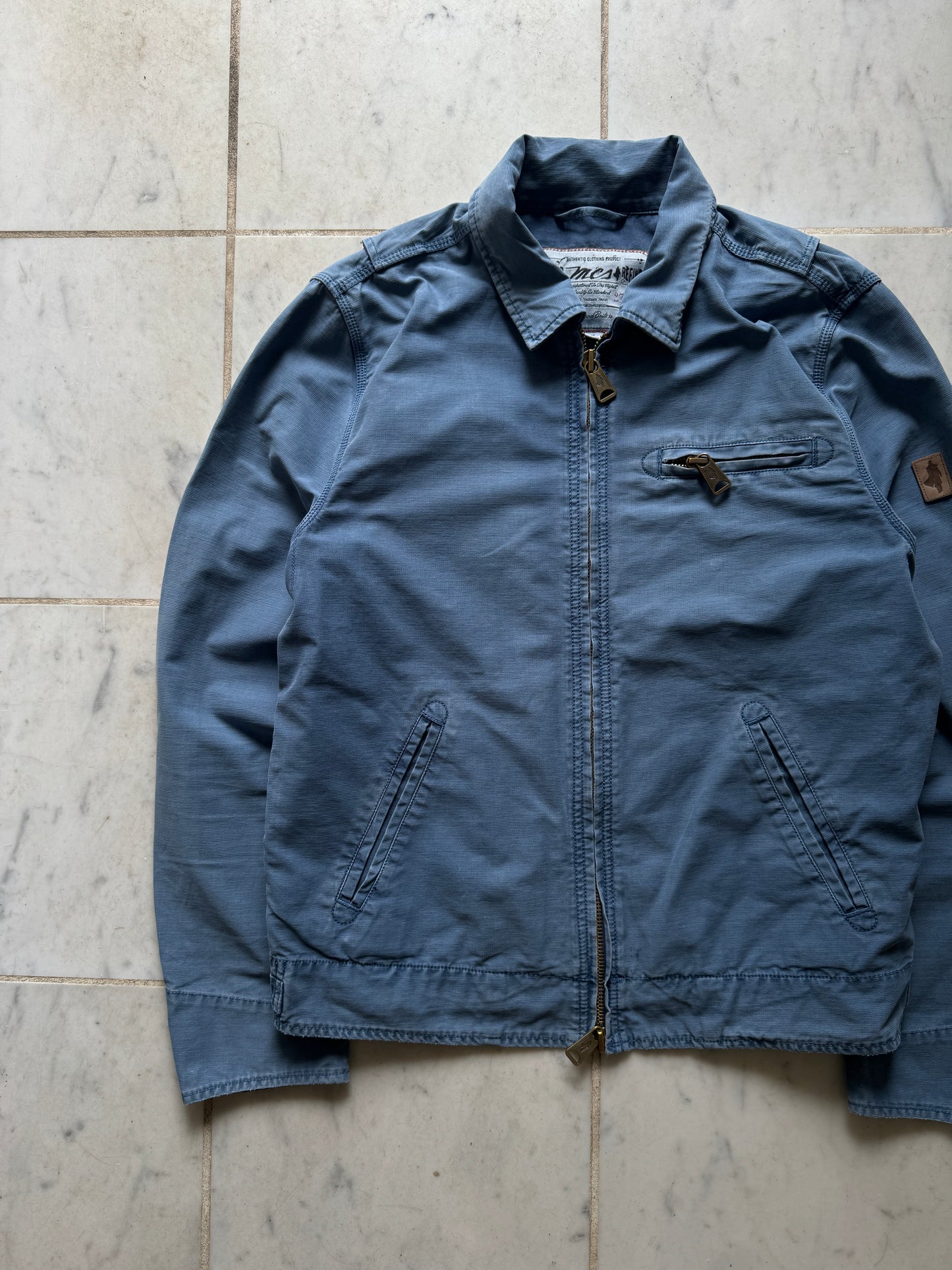MARLBORO CLASSICS BLUE TRUCKER JACKET - MEDIUM