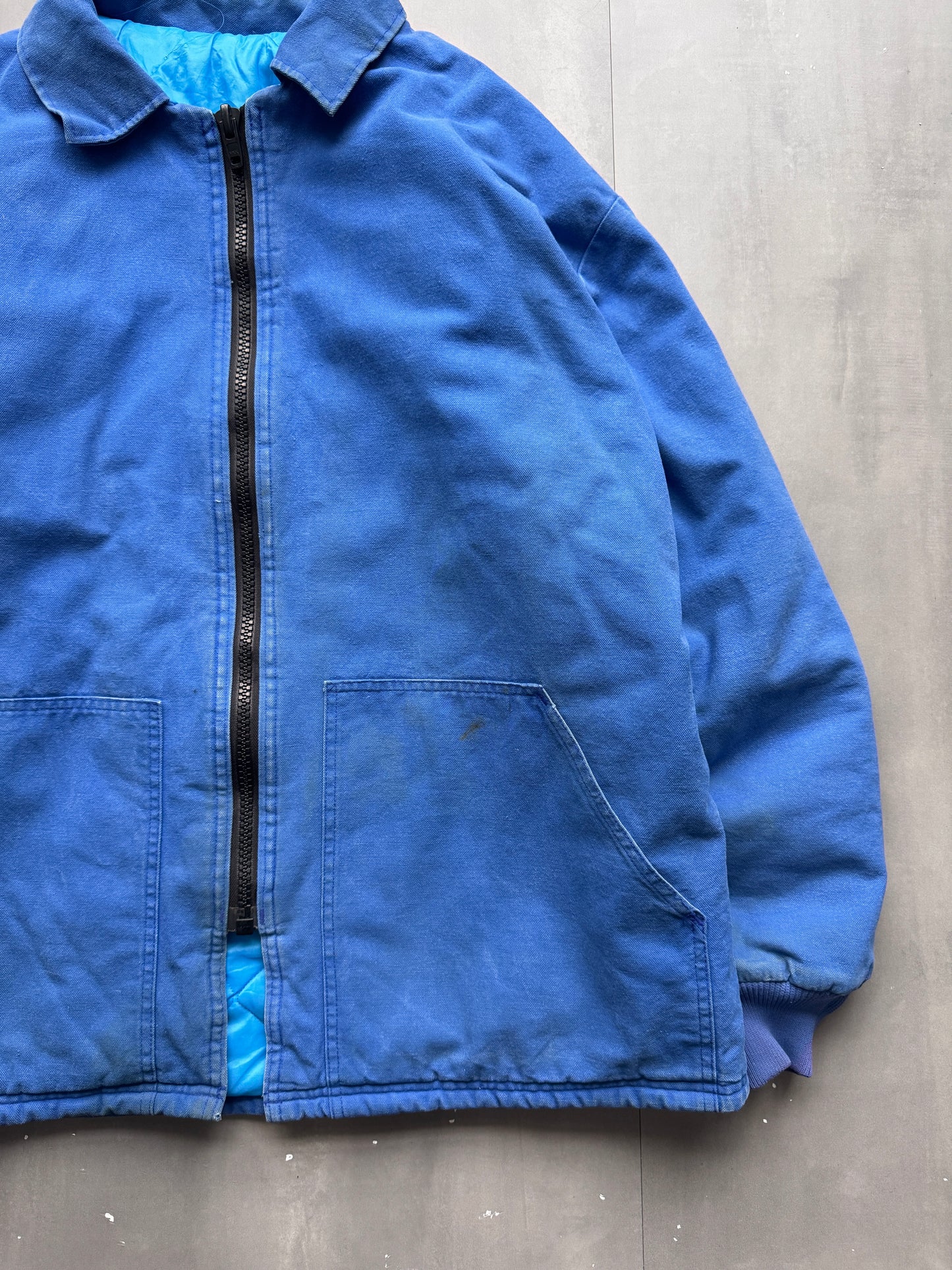 VINTAGE BLUE DETROIT WORK JACKET - XL