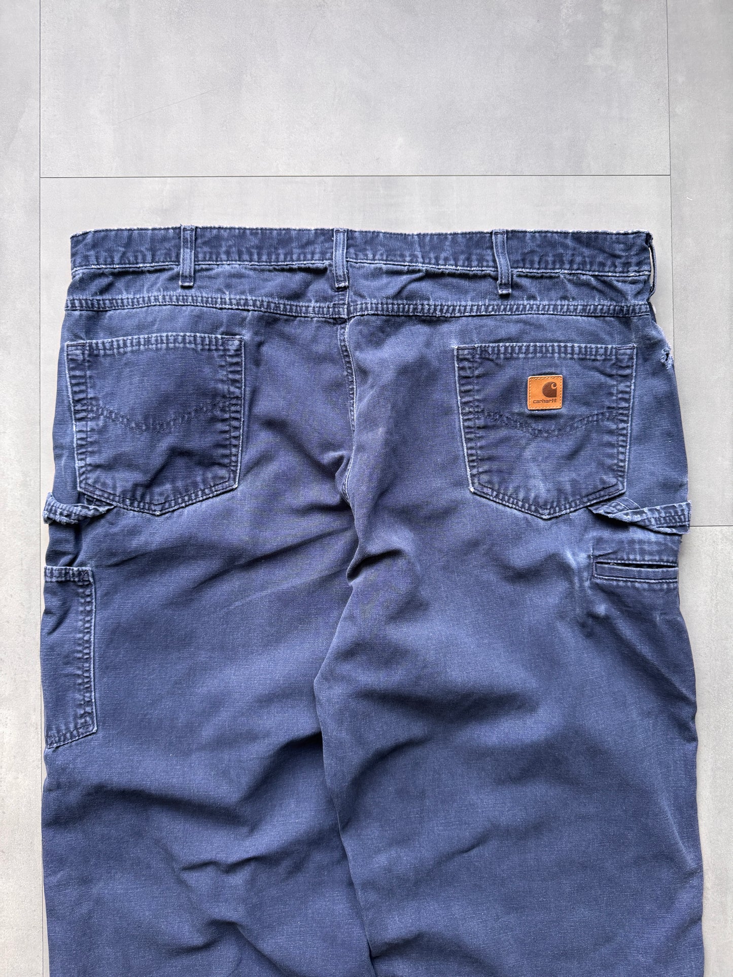 VINTAGE CARHARTT FADED NAVY PANTS - 34
