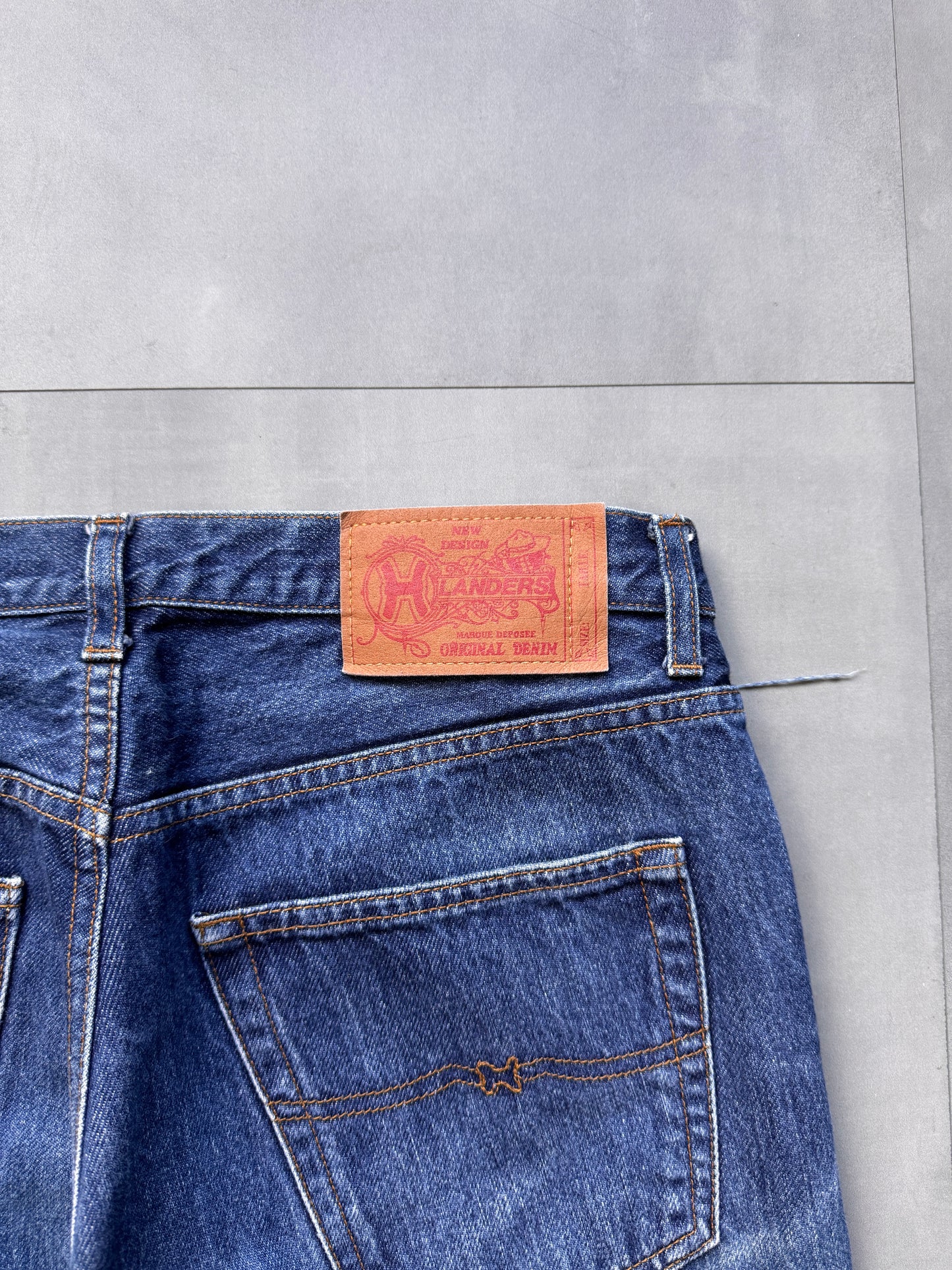 VINTAGE HLANDERS LIGHT WASH DENIM PANTS - 36