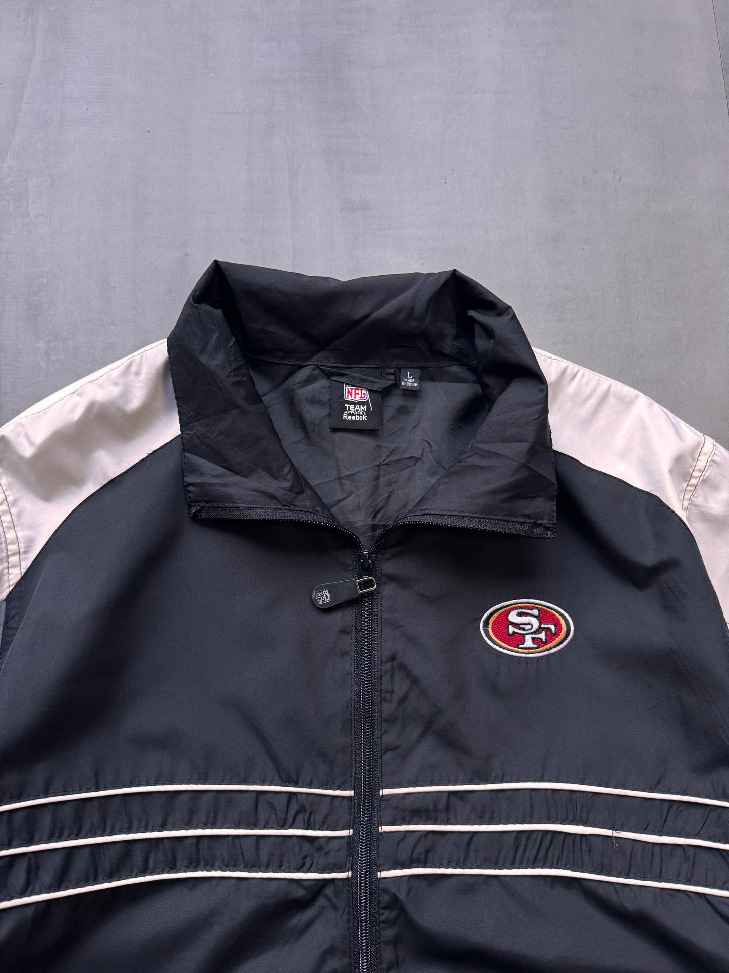 VINTAGE NFL SAN FRANCISCO 49ERS TRACK JACKET - L