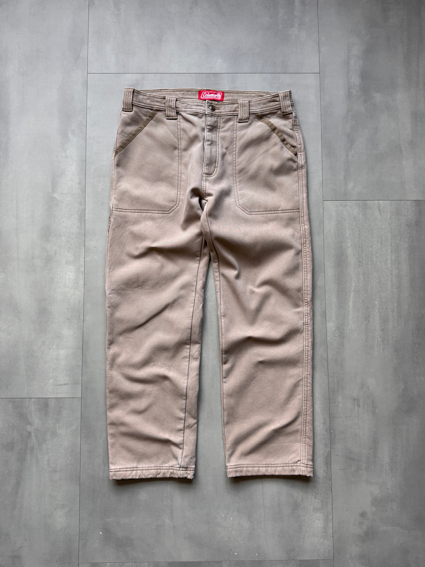 VINTAGE COLEMAN BROWN CARPENTER PANTS - 30