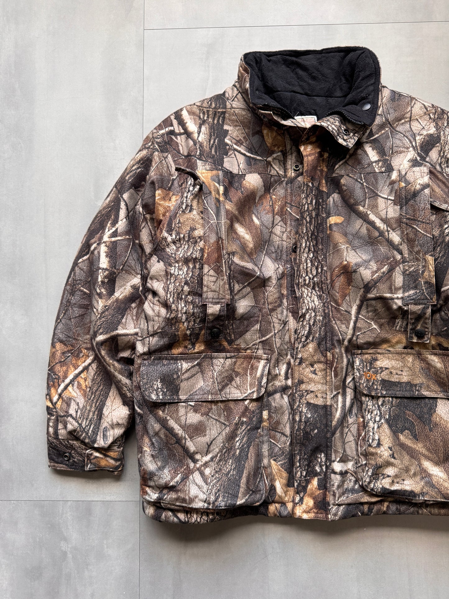 VINTAGE 10x REALTREE HUNTING JACKET - LARGE