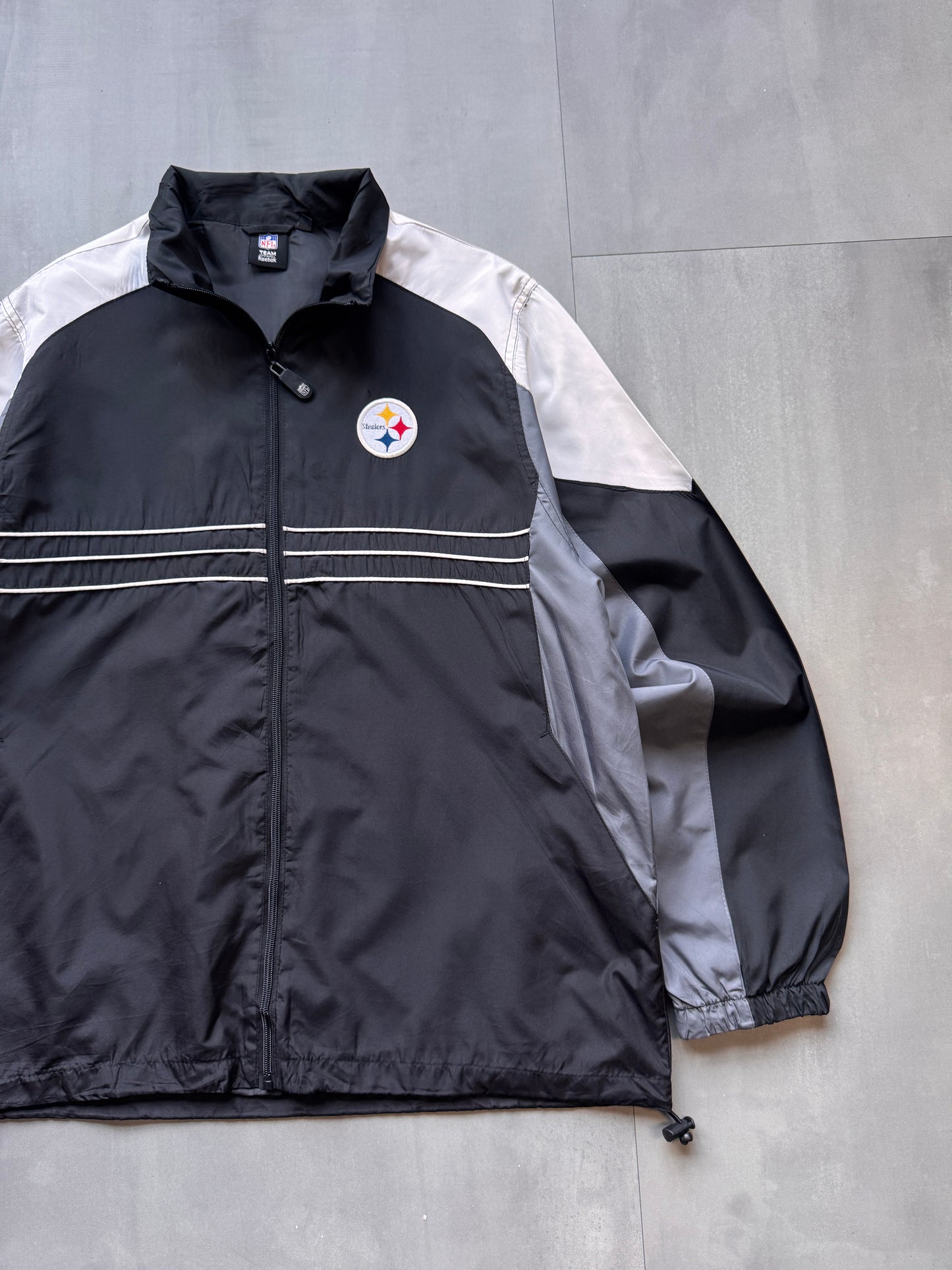 VINTAGE NFL PITTSBURGH STEELERS TRACK JACKET - L