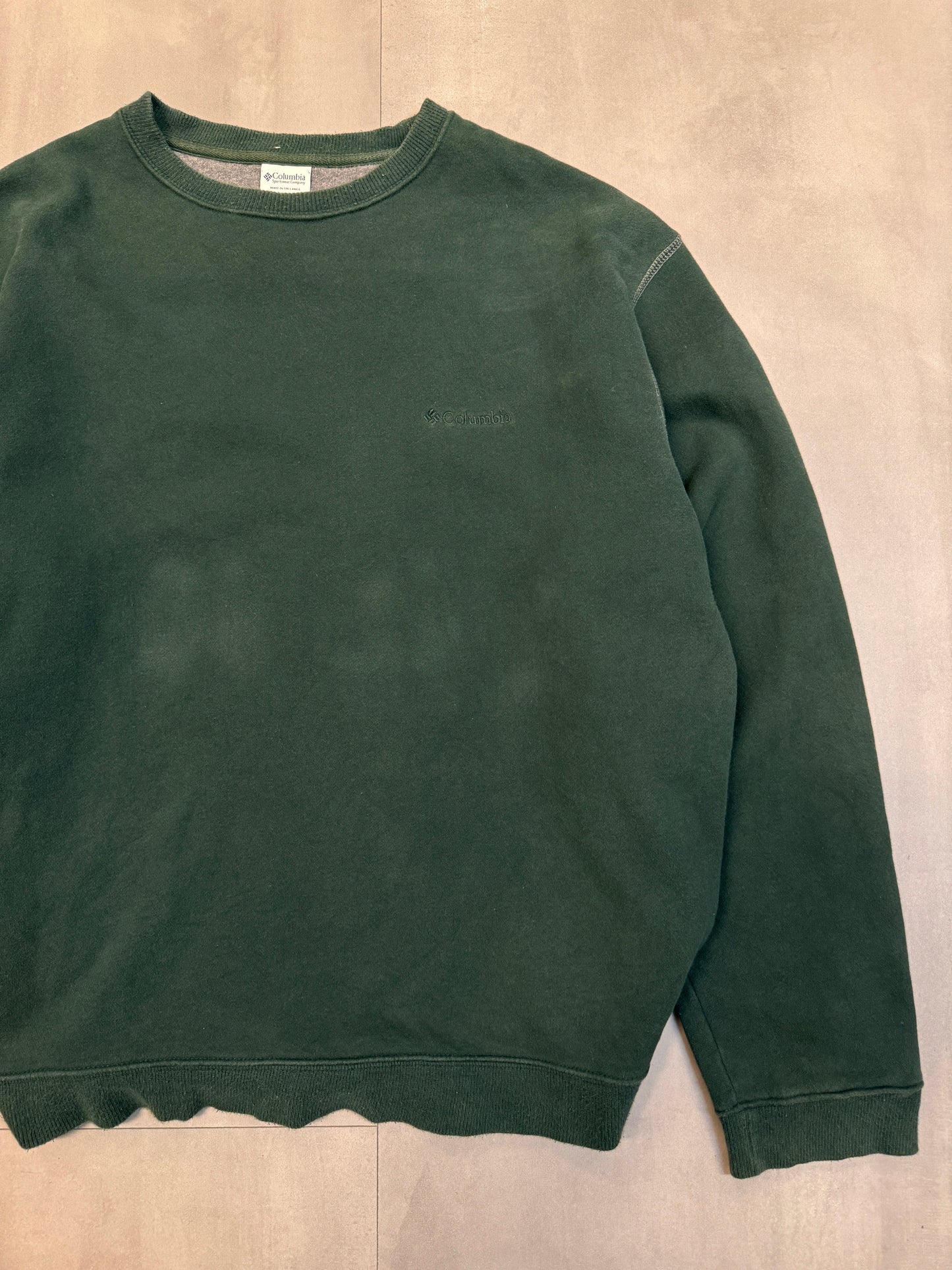 COLUMBIA GREEN SWEATER - LARGE/XLARGE