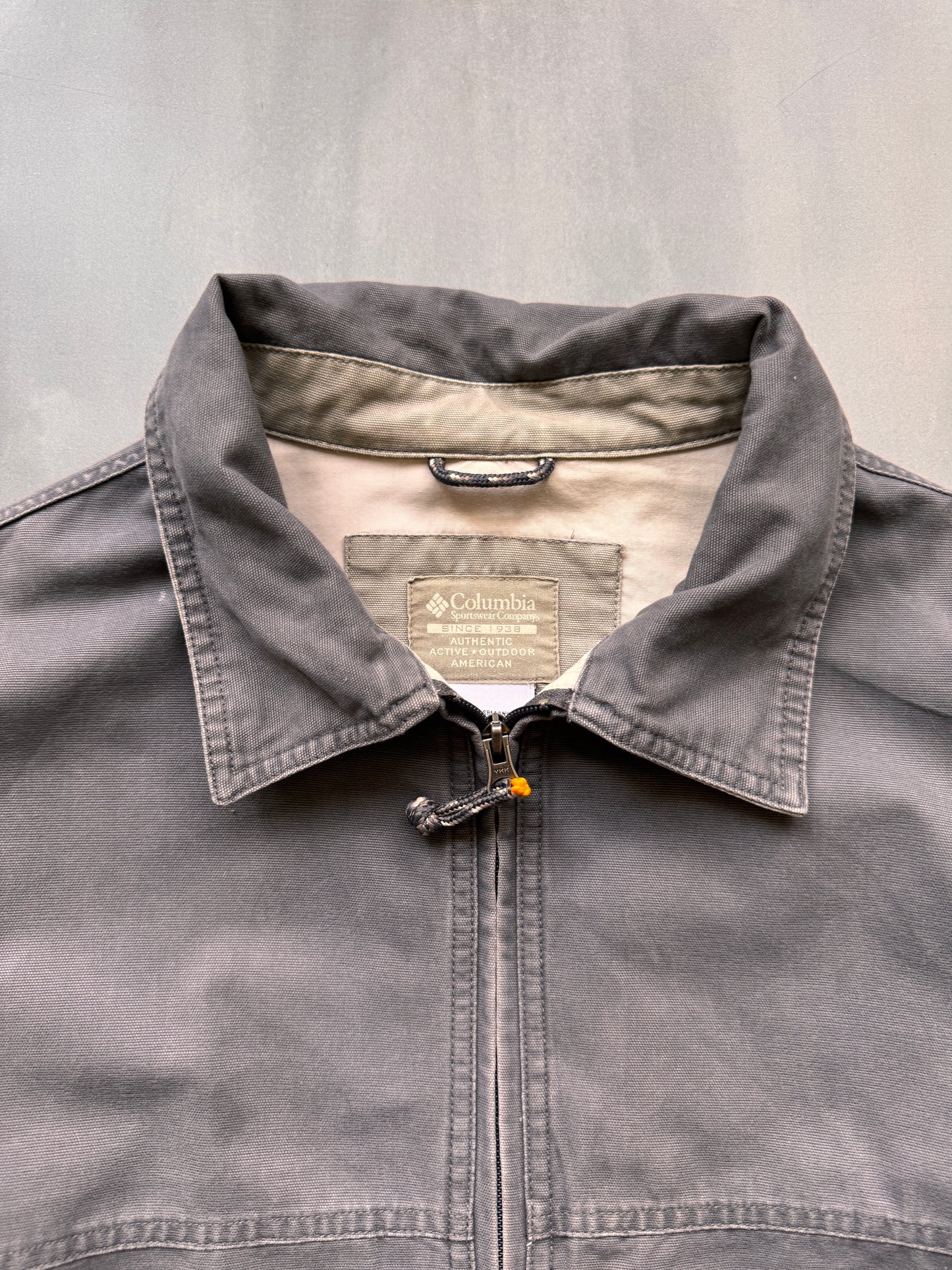 VINTAGE COLUMBIA GREY JACKET - XL