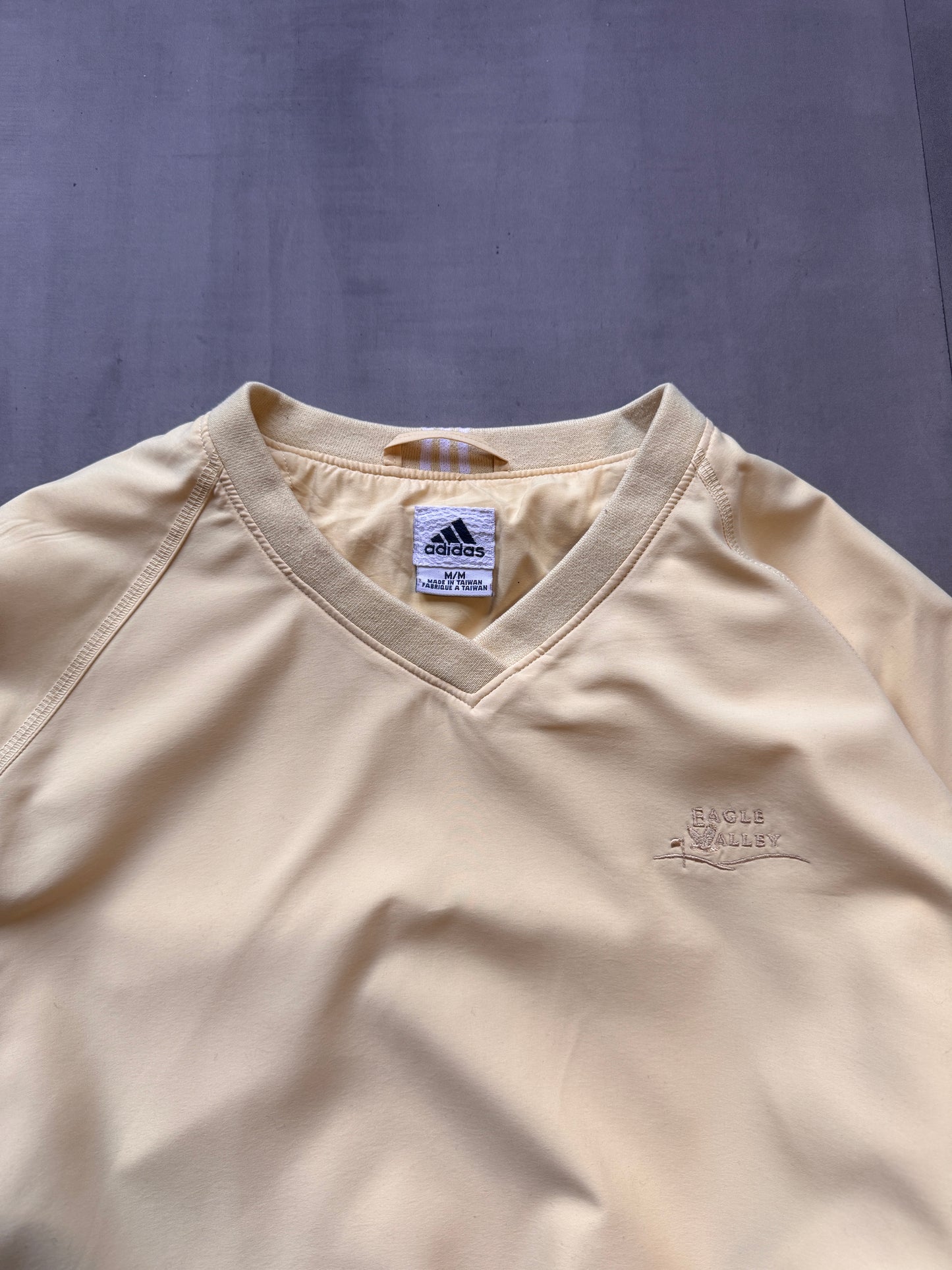 VINTAGE ADIDAS YELLOW WINDBREAKER - M