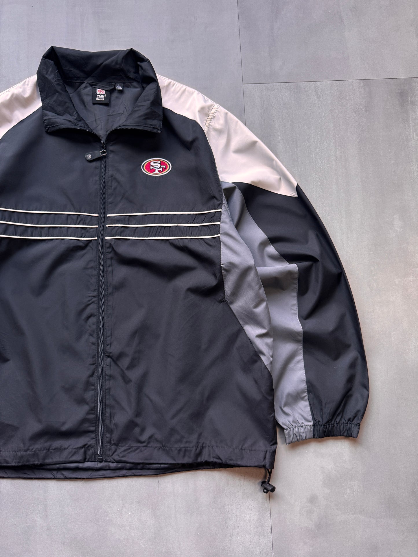 VINTAGE NFL SAN FRANCISCO 49ERS TRACK JACKET - L