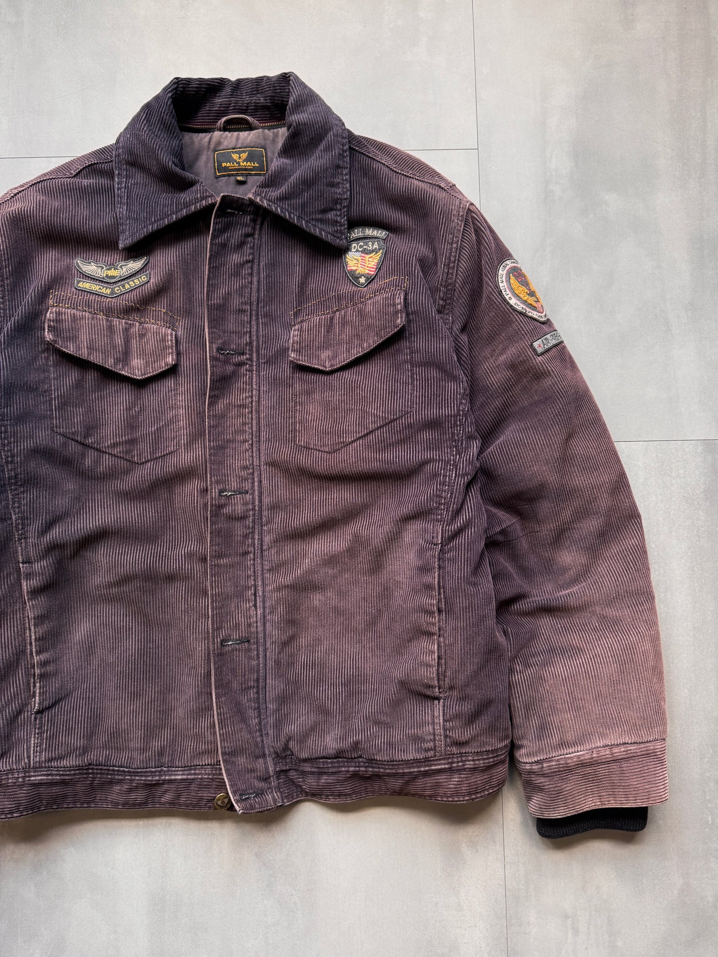 VINTAGE PALL MALL BROWN CORDUROY JACKET - XLARGE