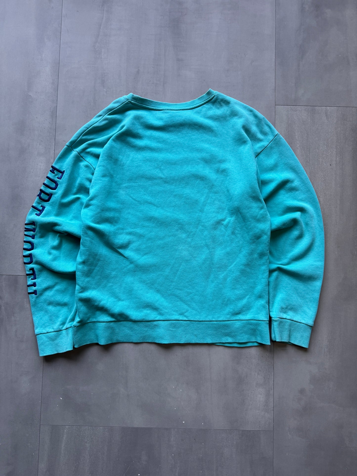 VINTAGE DICKIES 'FORT WORTH' TEAL SWEATER - MEDIUM