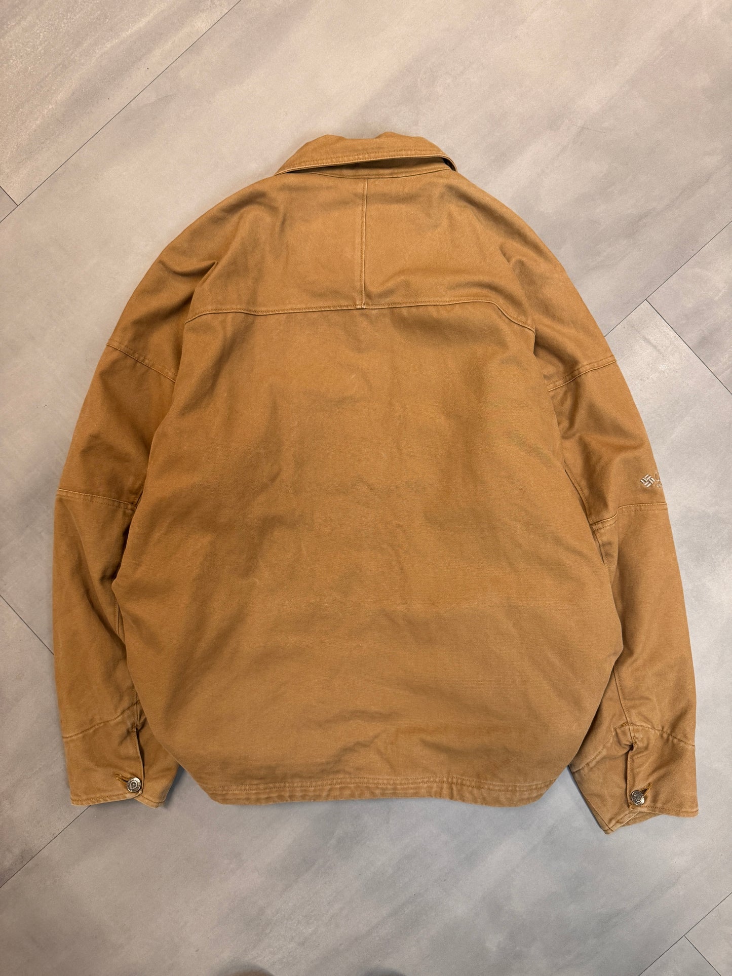 COLUMBIA TAN TRUCKER JACKET - LARGE/XLARGE