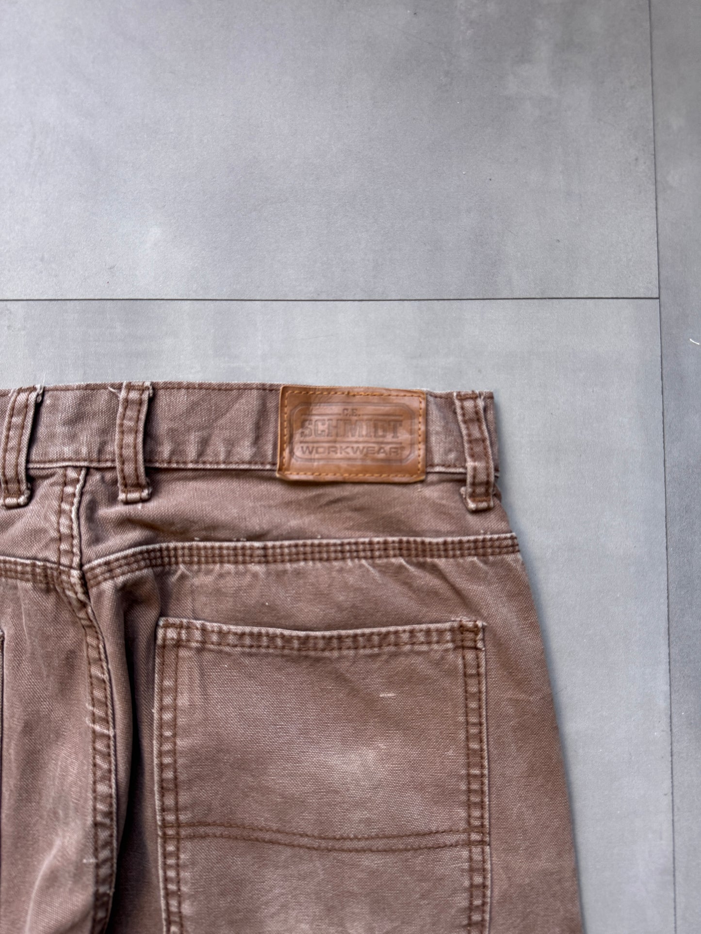 VINTAGE SCHMIDT BROWN CARPENTER PANTS - 30